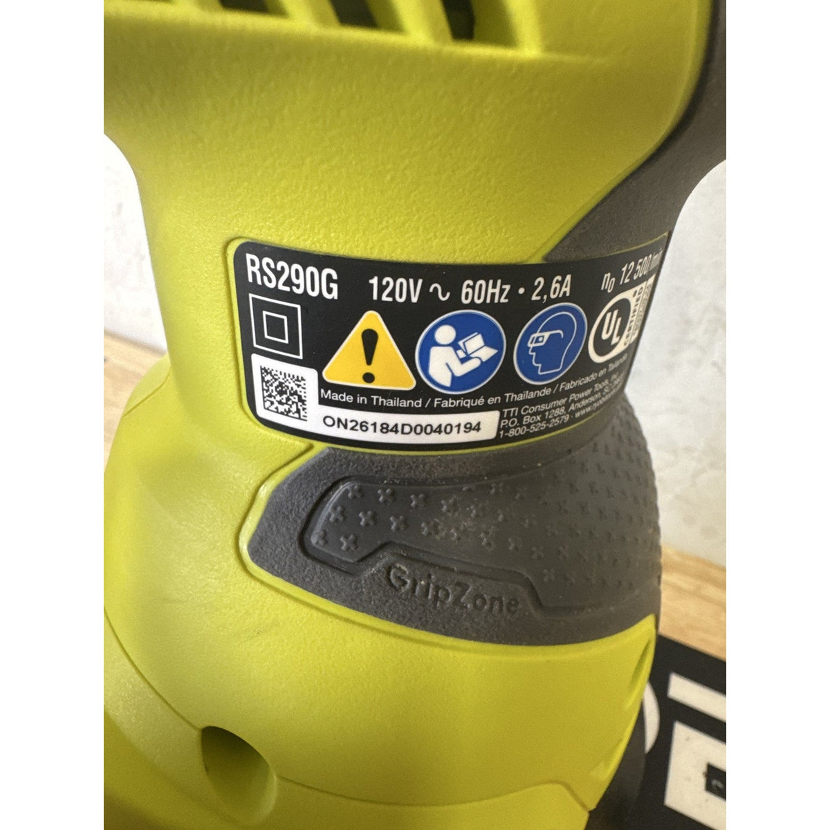 Ryobi RS290G CORDED Random Orbit Sander 5 in 2.6 Amp Lightly Used 3 Discs