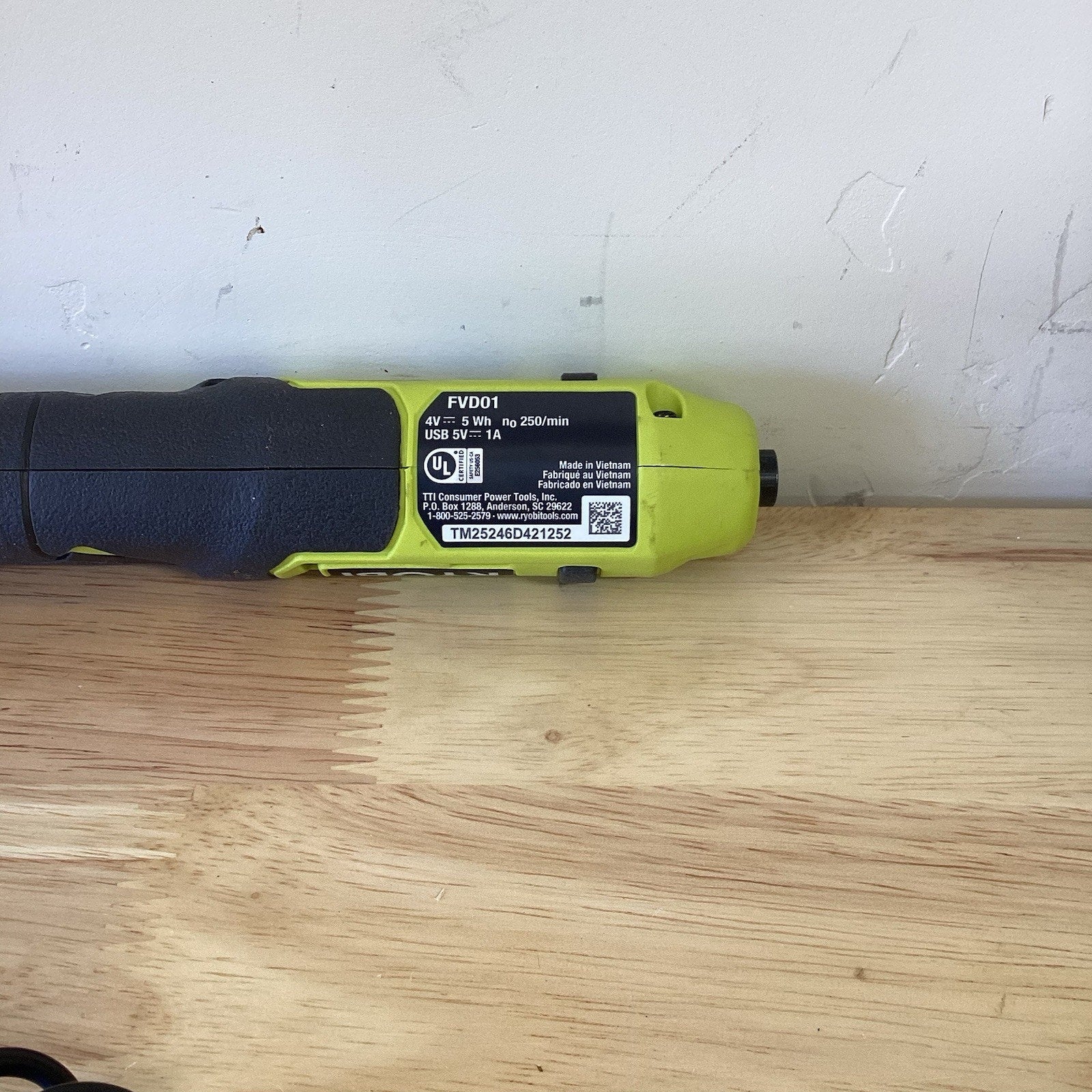 RYOBI 4V Cordless 1/4 in. Screwdriver