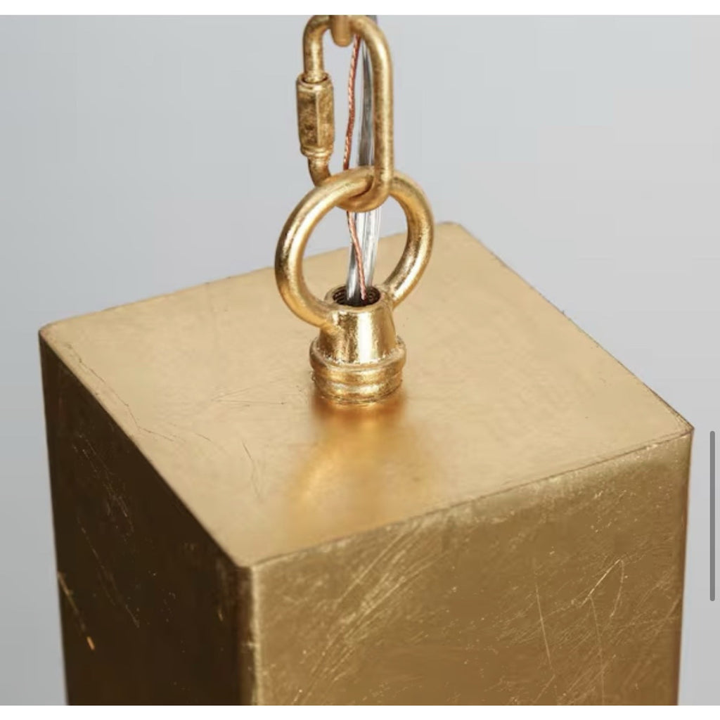 Uolfin Gold 1-Light Pendant Light Kitchen Island Hanging Lamp Open Box