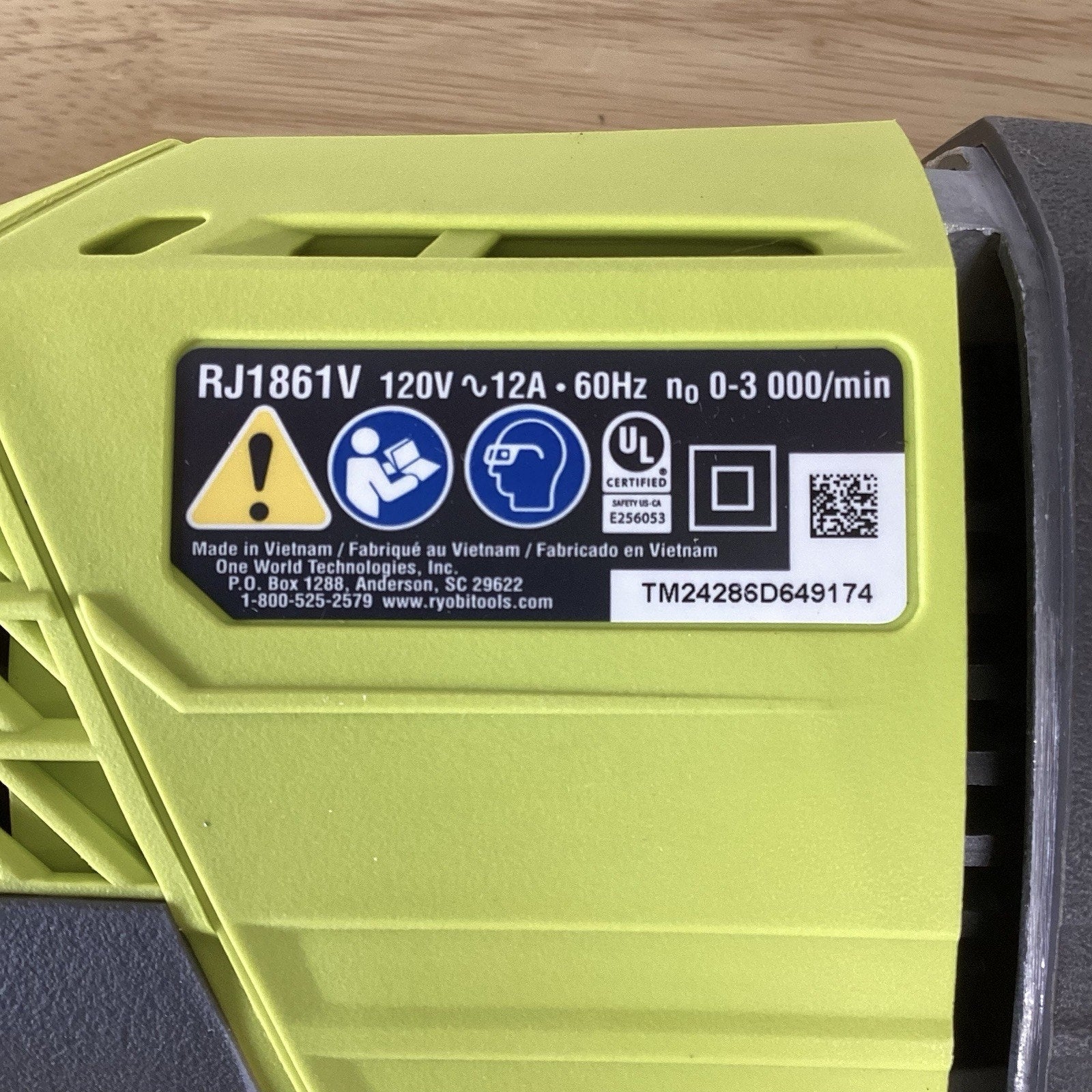 Ryobi RJ186V Reciprocating Saw