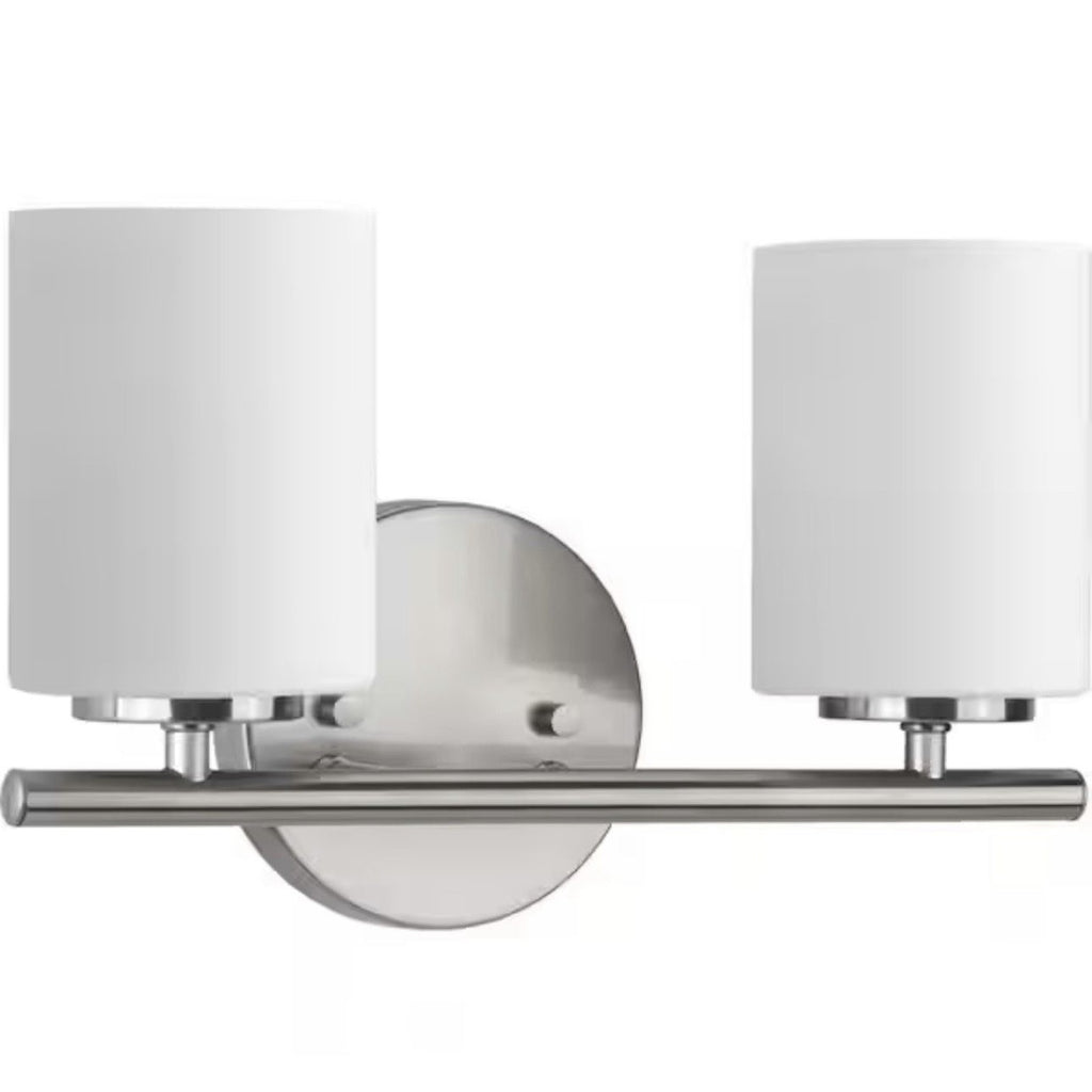 Progress Lighting Replay P2158-09 2-Light Brushed Nickel Vanity OB