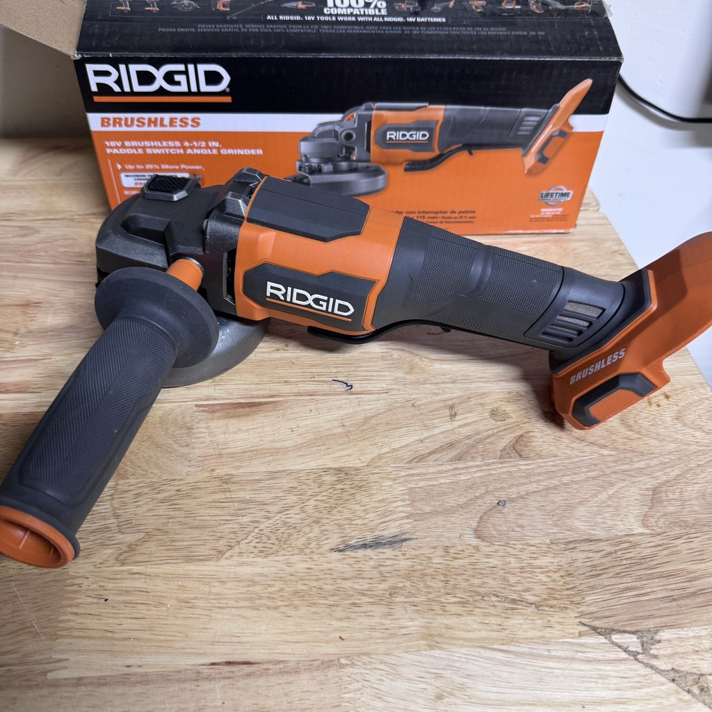 RIDGID R86047 18V Paddle Switch Angle Grinder (Body Only)