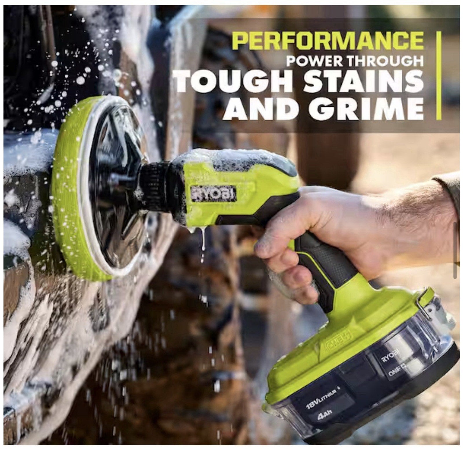 Ryobi P4510 18V Cordless Power Scrubber