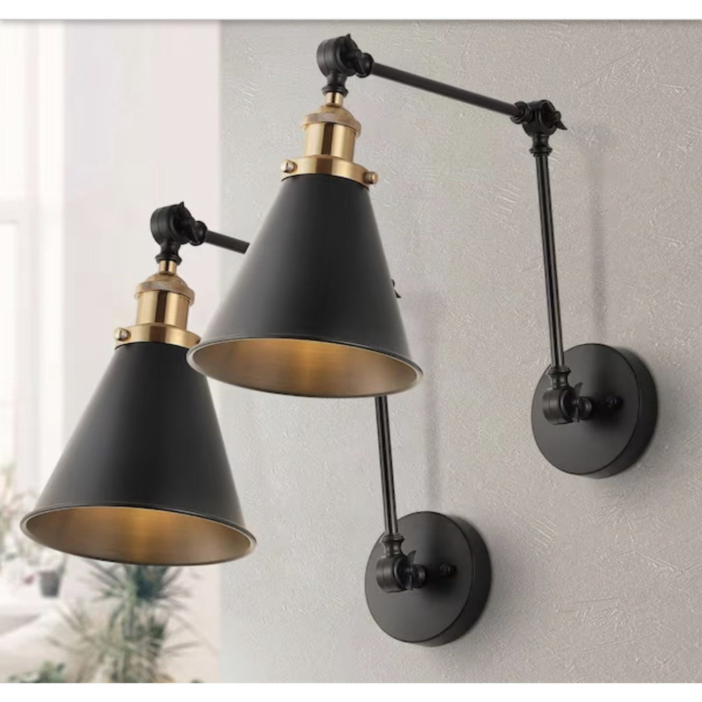 JONATHAN Y Rover 7in Swing Arm Wall Sconce Set of 2 JYL7462A-SET2 OB