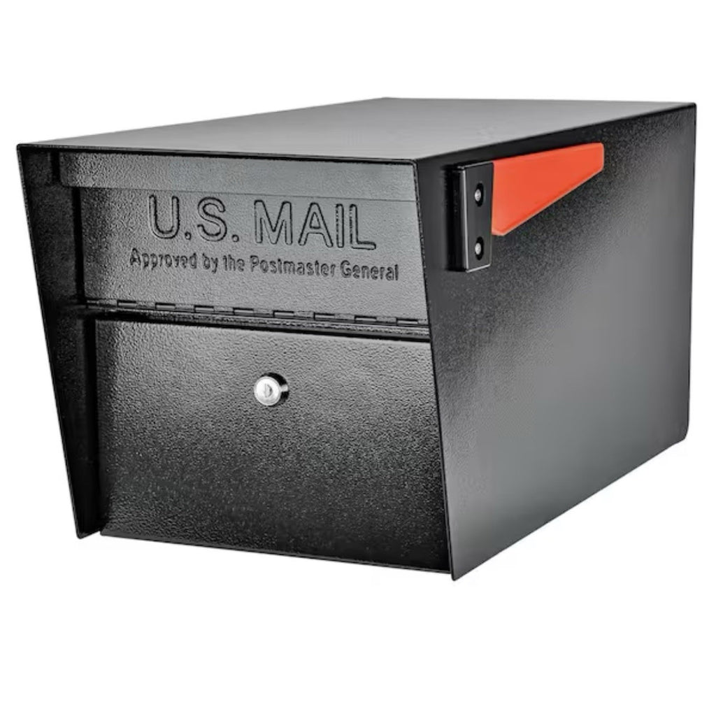 Mail Boss 7506 Mail Manager Curbside Locking Security Mailbox - Black