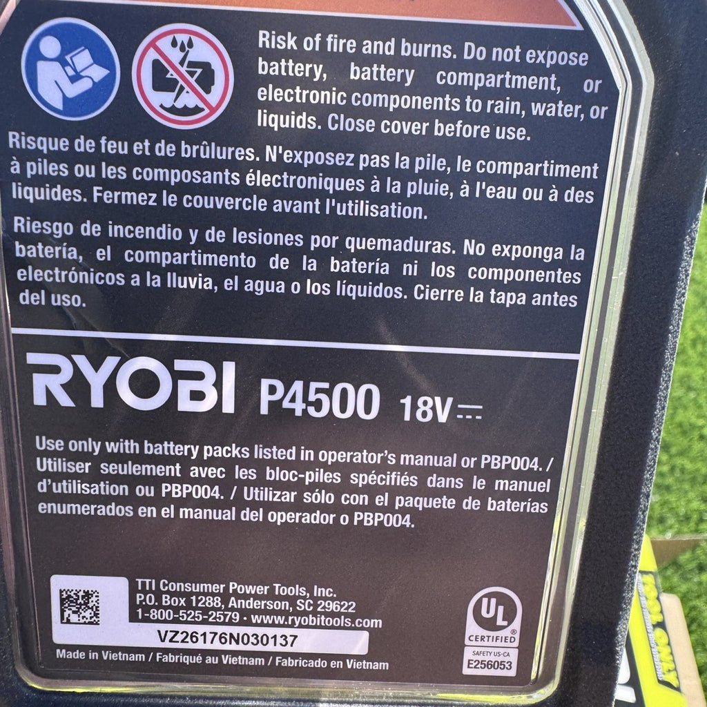 Ryobi P4500 18V VORTEX Telescoping Power Scrubber Open Box Tool Only