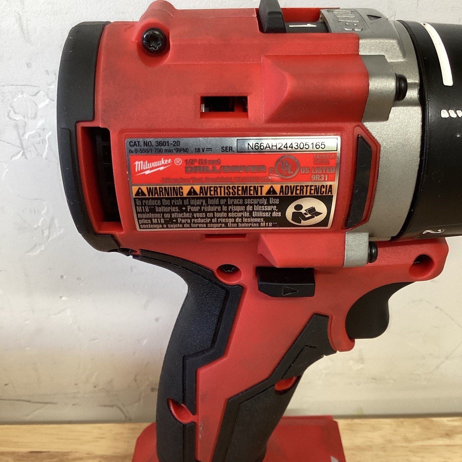 Milwaukee 3601-22CT M18 18V 1/2" Compact Brushless Drill/Driver Kit