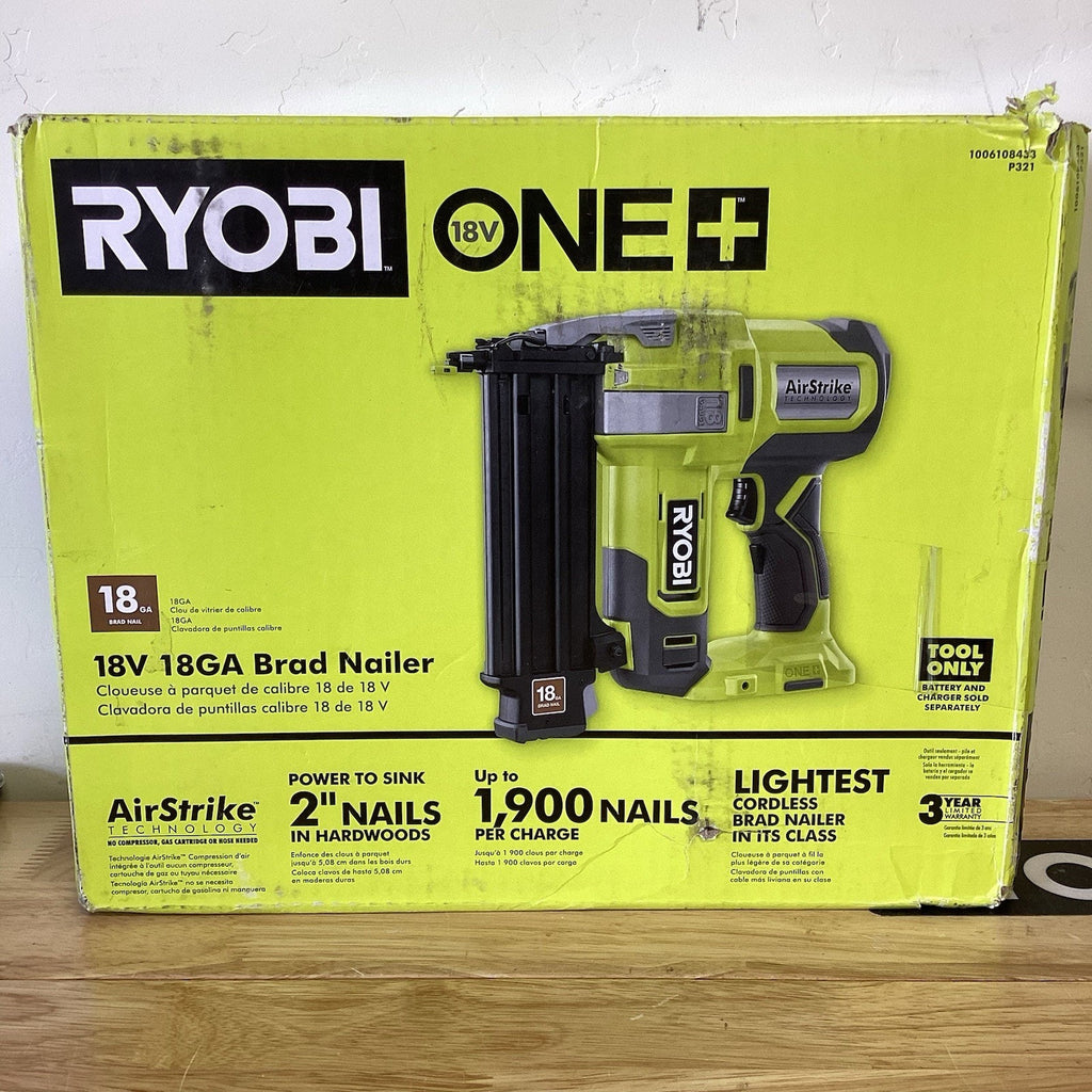 RYOBI 18V 18-Gauge Cordless AirStrike Brad Nailer (Tool Only)