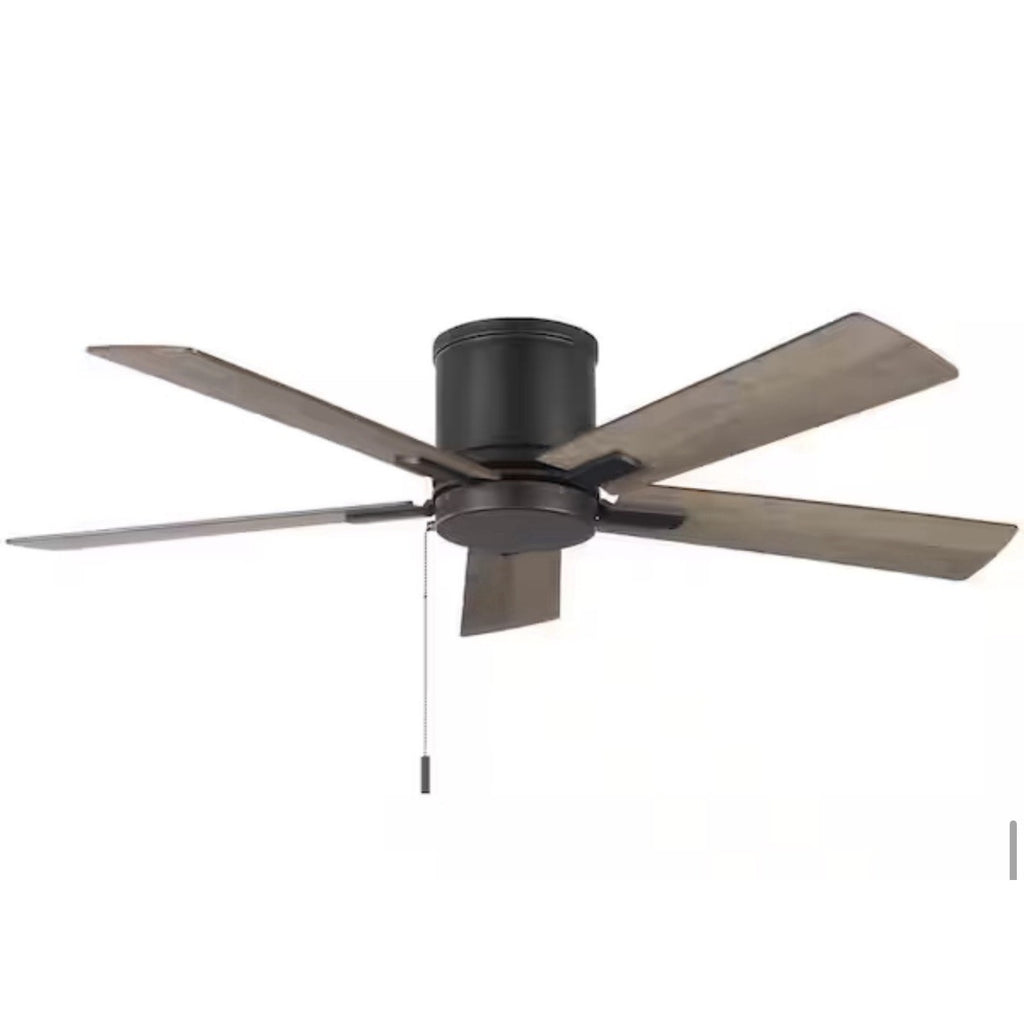 Hampton Bay Grantway 48 in. Indoor/Covered Outdoor Matte Black Ceiling Fan New