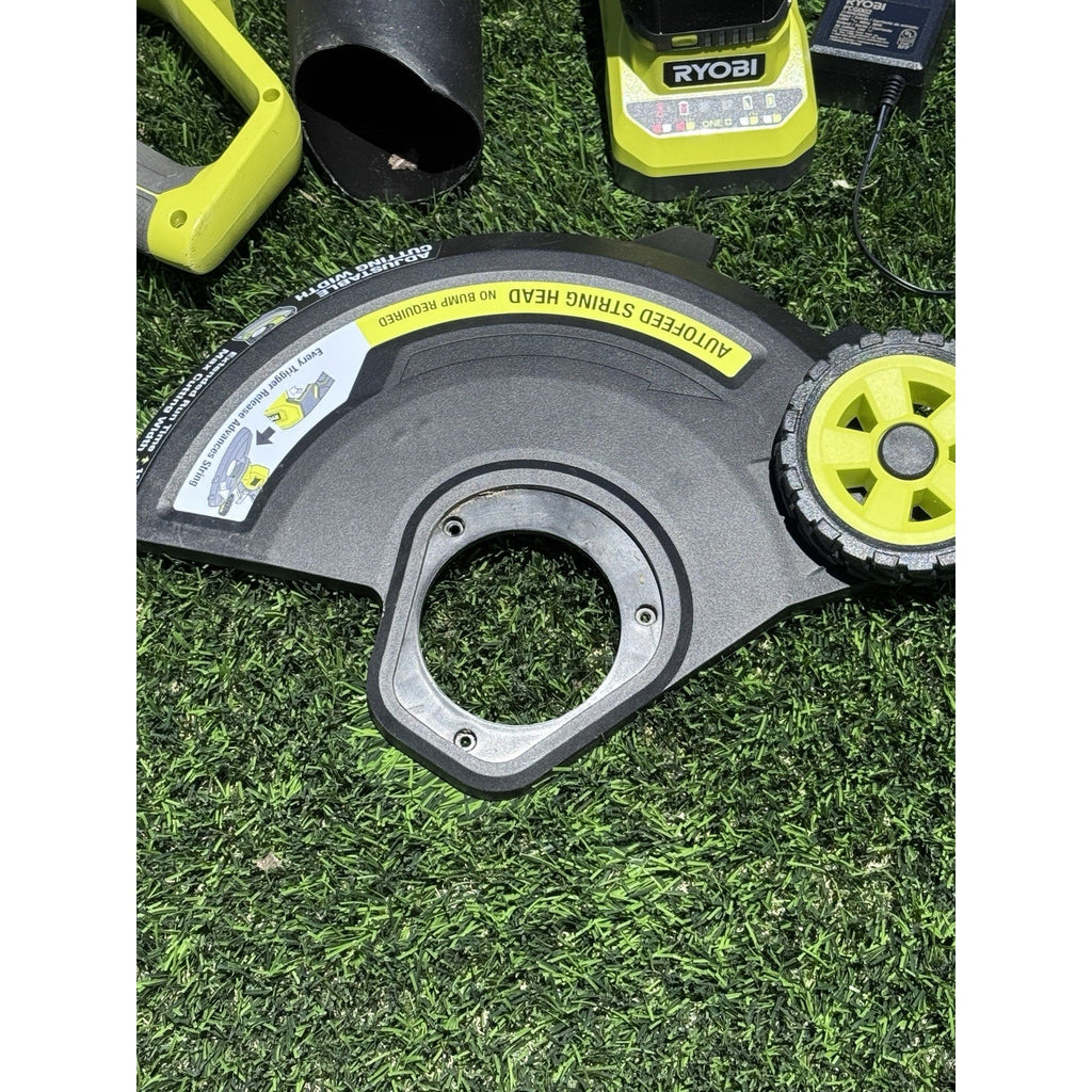 RYOBI ONE+ 18V String Trimmer/Edger, Jet Fan Blower with Battery & Charger