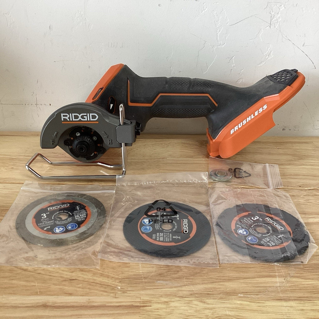 RIDGID 18V 3 in Multi Material Saw SubCompact Tool Only W/ Blades R87547B (OB)