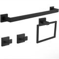 BWE 4-Piece Bath Hardware Set Black Bathroom Accessories