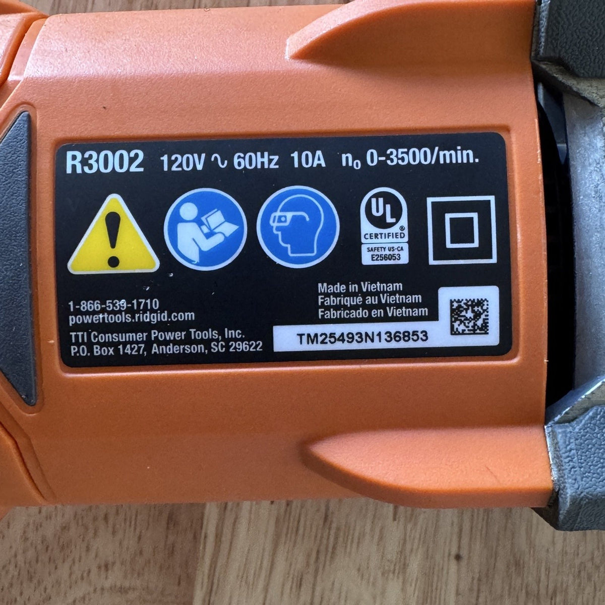 RIDGID R3002 Fuego CORDED 10 Amp Orbital Reciprocating Saw Case Tested