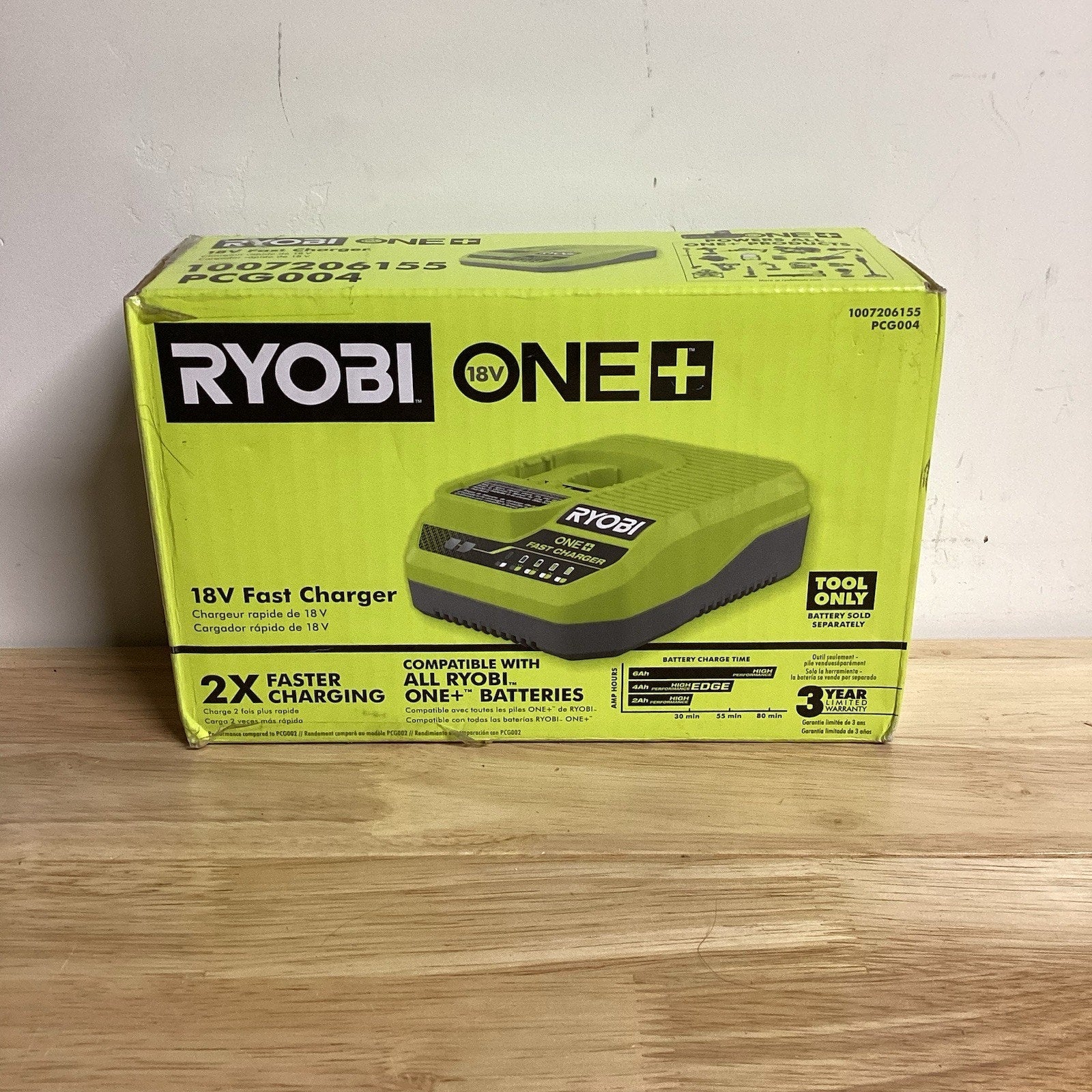 Ryobi One+ 18V Fast Charger Genuine OEM Model PCG004