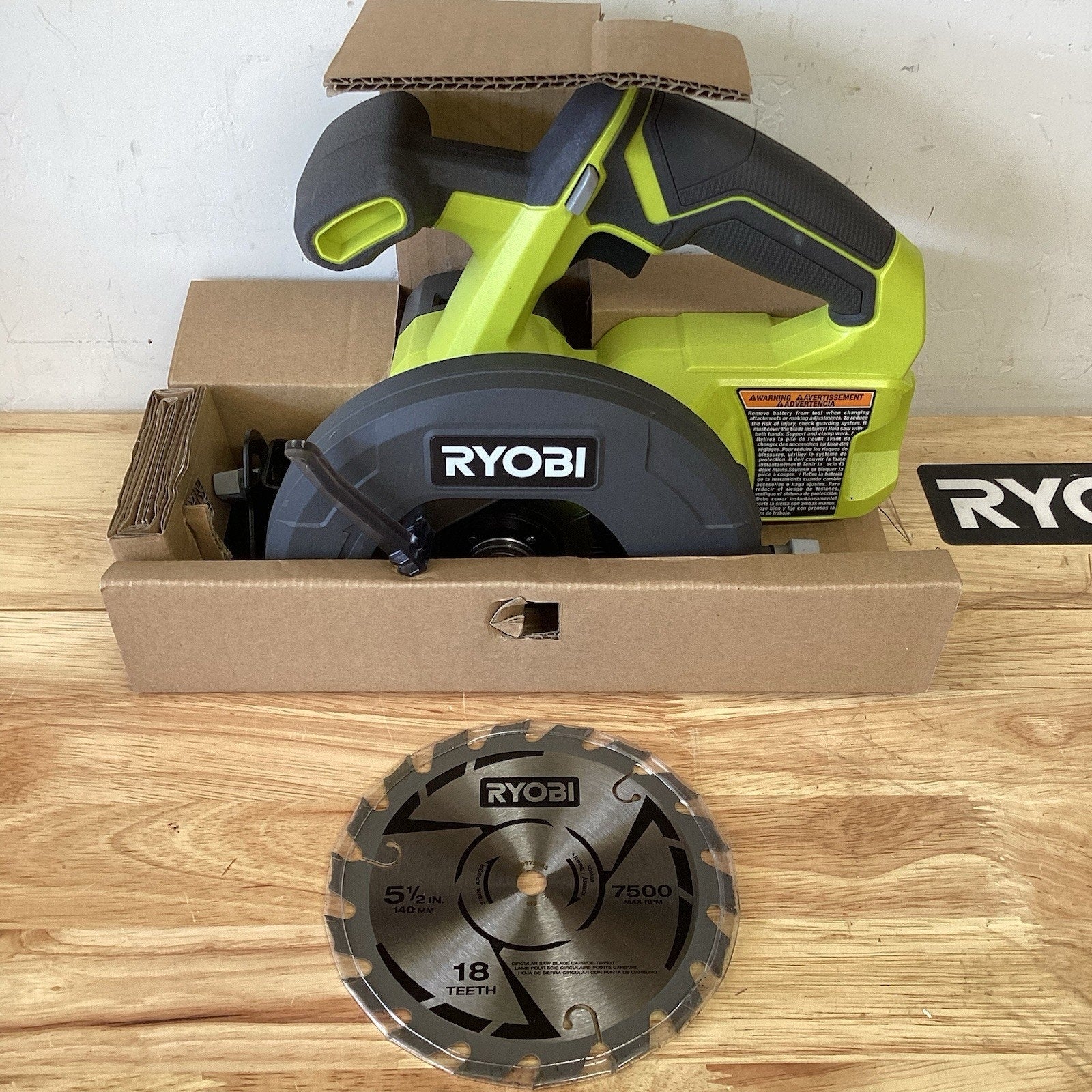 NEW OB Ryobi PCL500B ONE+ 18VCircular Saw (Tool & Blade Only)