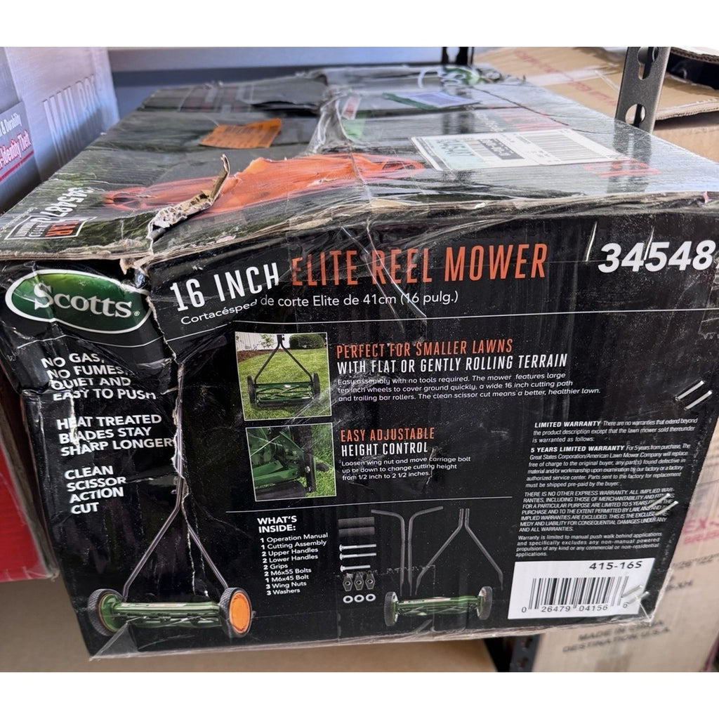 Scotts Scott's 16 in. Manual Walk Behind Push Reel Lawn Mower