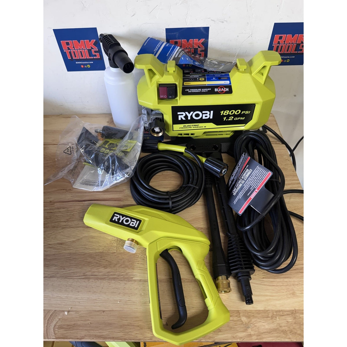 Ryobi RY141803 CORDED 1800 PSI Electric Pressure Washer Open Box
