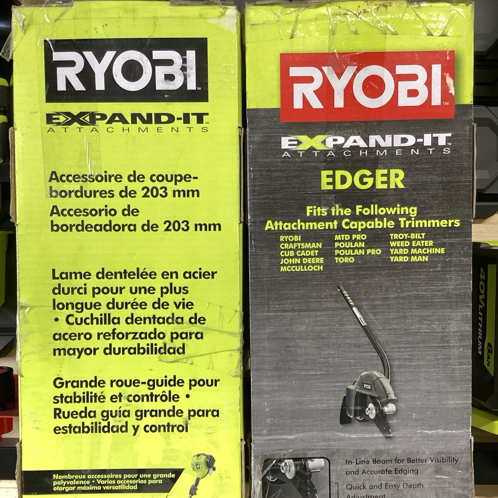 RYOBI Expand-It 8 in. Universal Straight Shaft Edger Attachment BRAND NEW