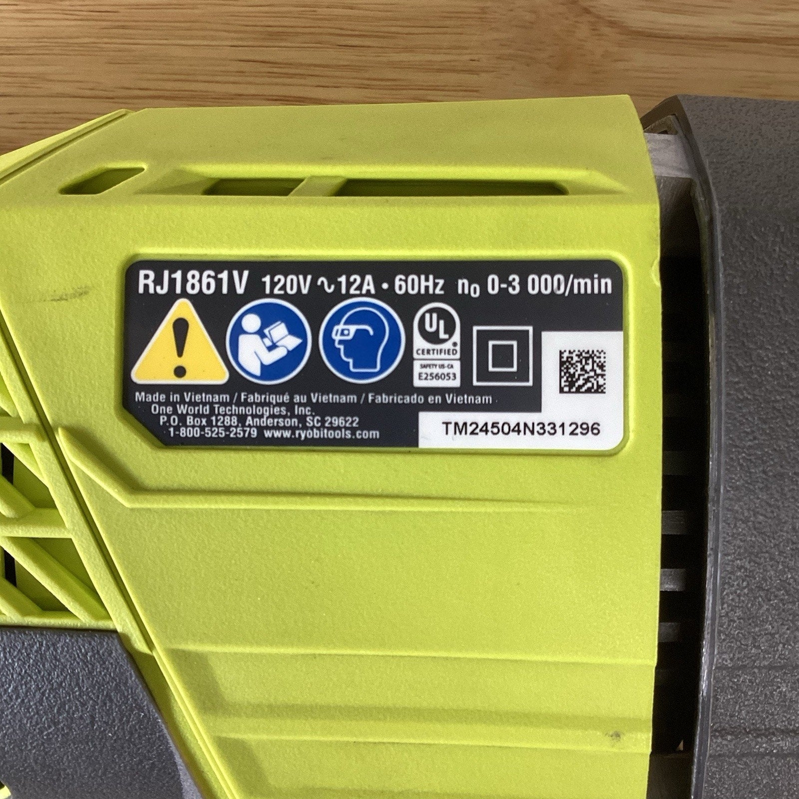 Ryobi RJ186V Reciprocating Saw