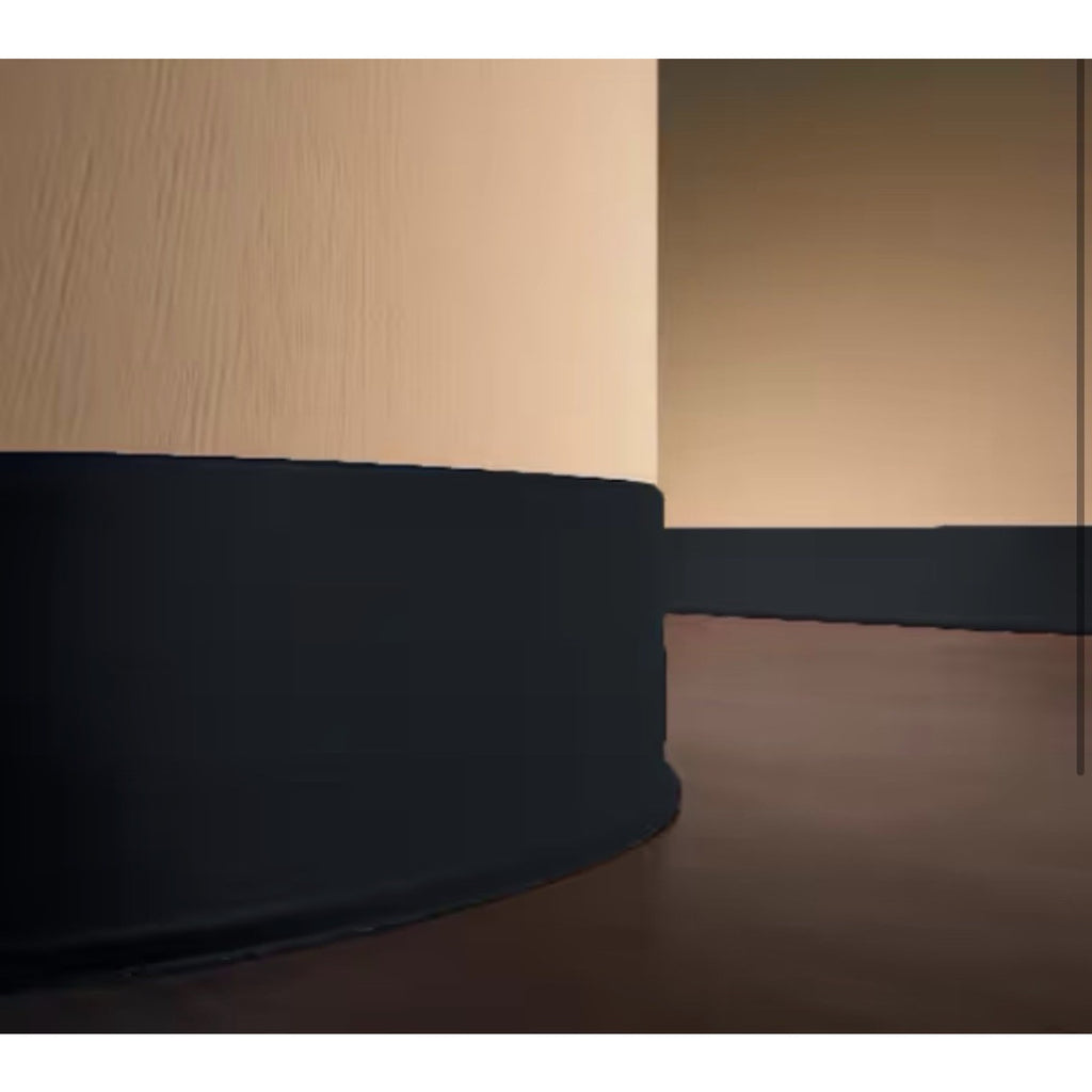 Vinyl Wallbase Dark Gray 0.080 in. T x 4 in. W x 48 in. L Dryback LOT Of 4 Piece