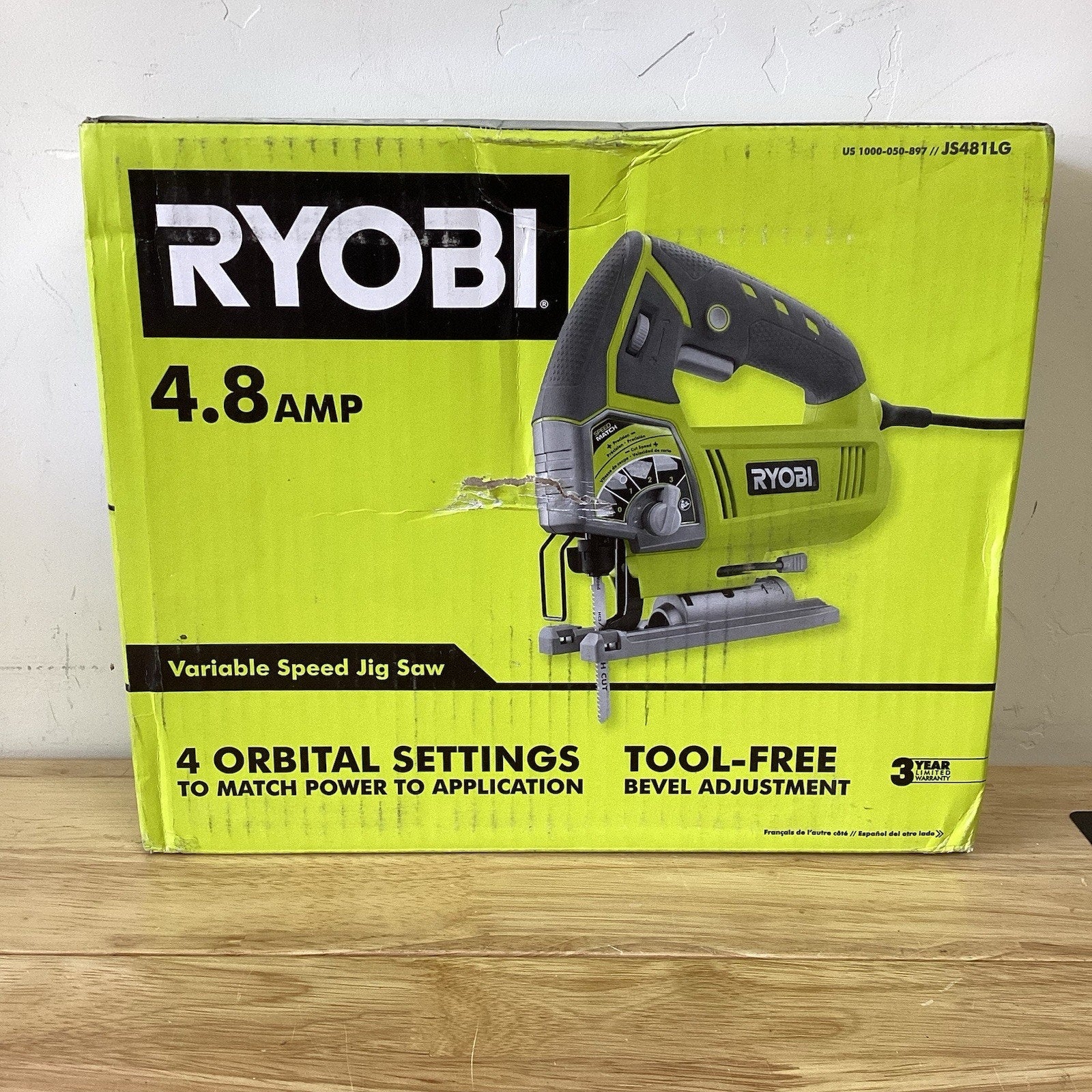 Ryobi JS481LG 4.8A Jig Saw Sealed New