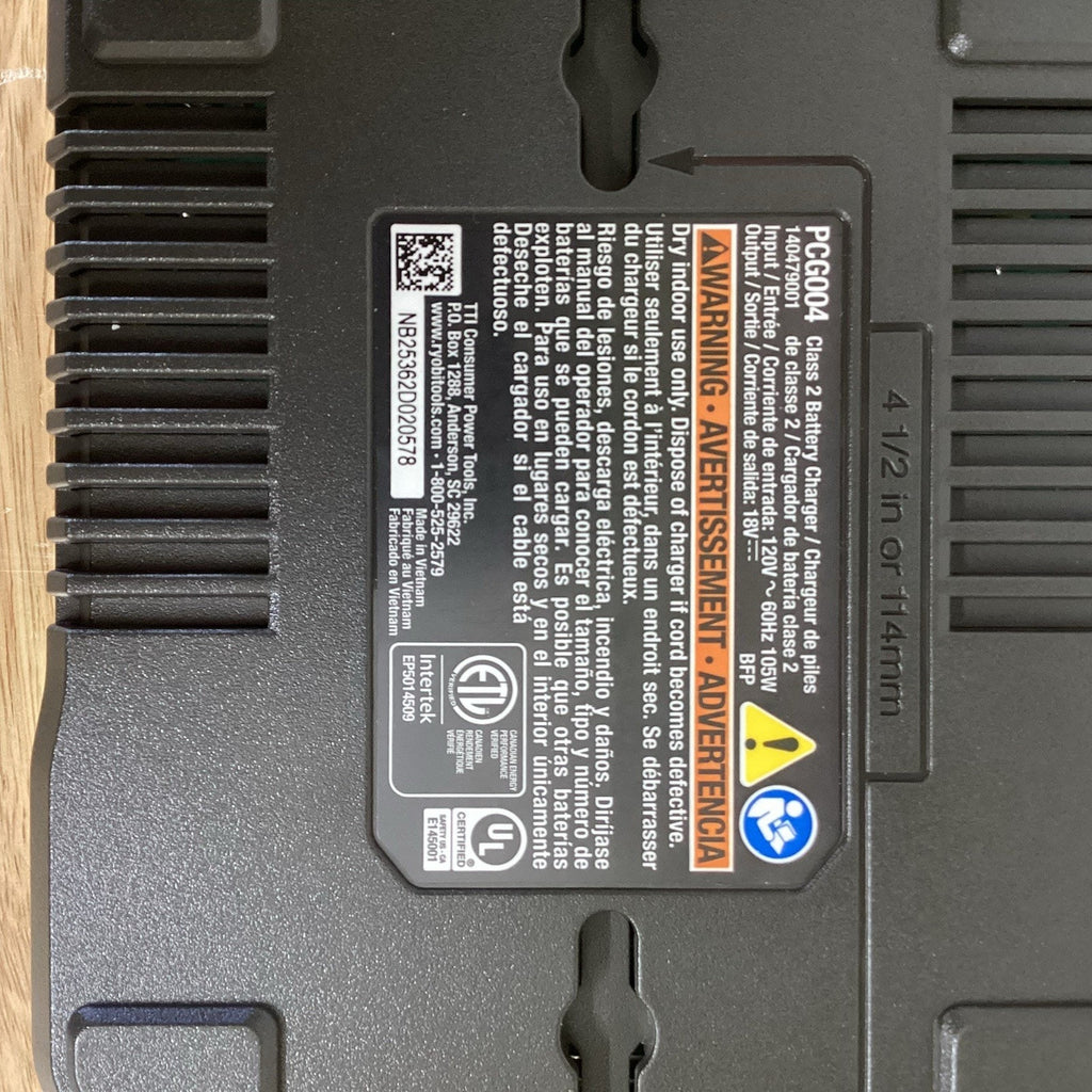 RYOBI ONE+ 18V Fast Charger PCG004 (Tool Only)