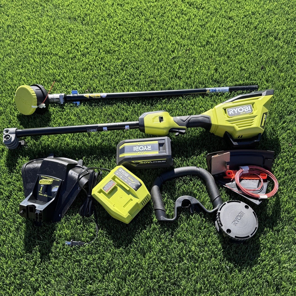 RYOBI RY40HPST02K 40V HP 15 in. String Trimmer Kit 4Ah Open Box