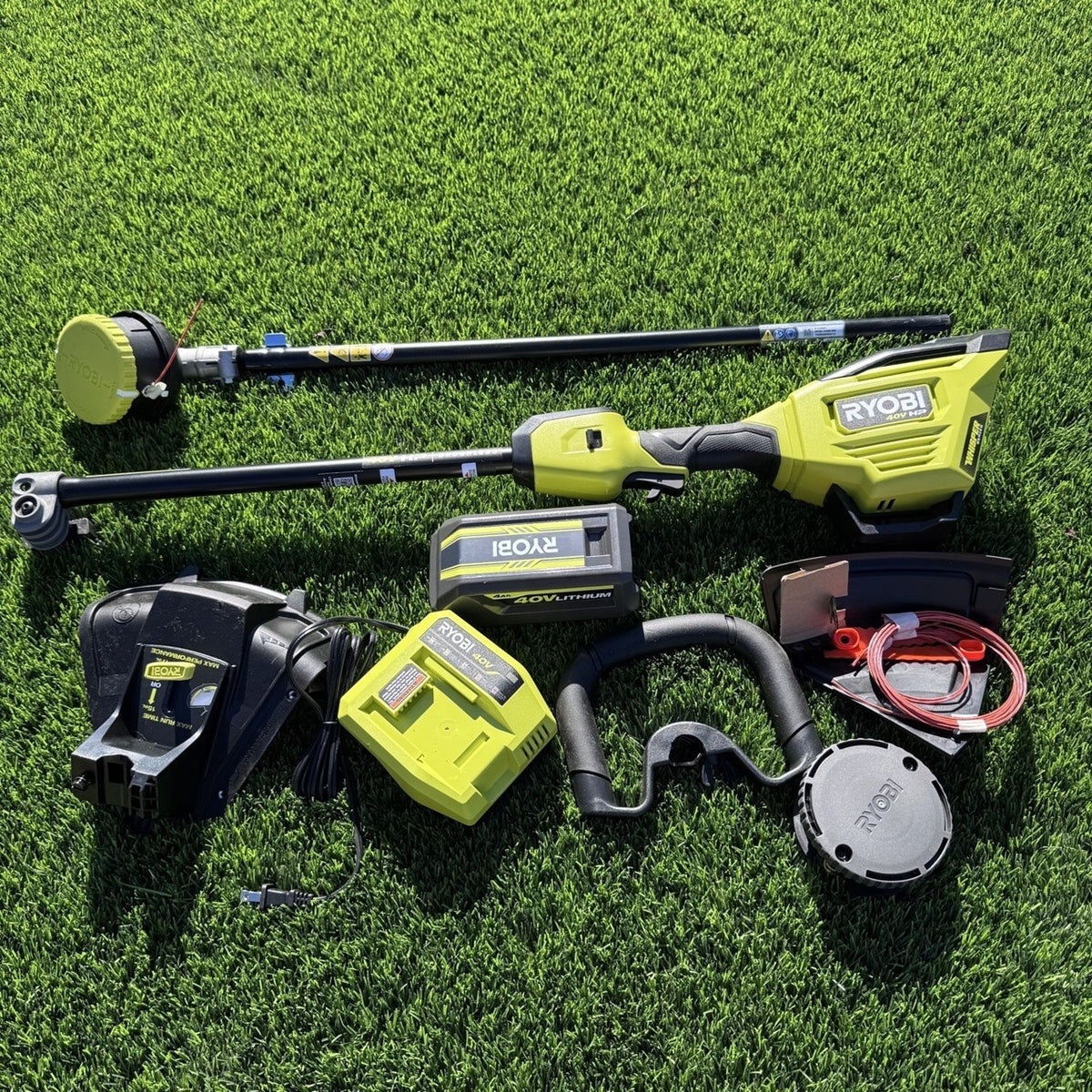 RYOBI RY40HPST02K 40V HP 15 in. String Trimmer Kit 4Ah Open Box