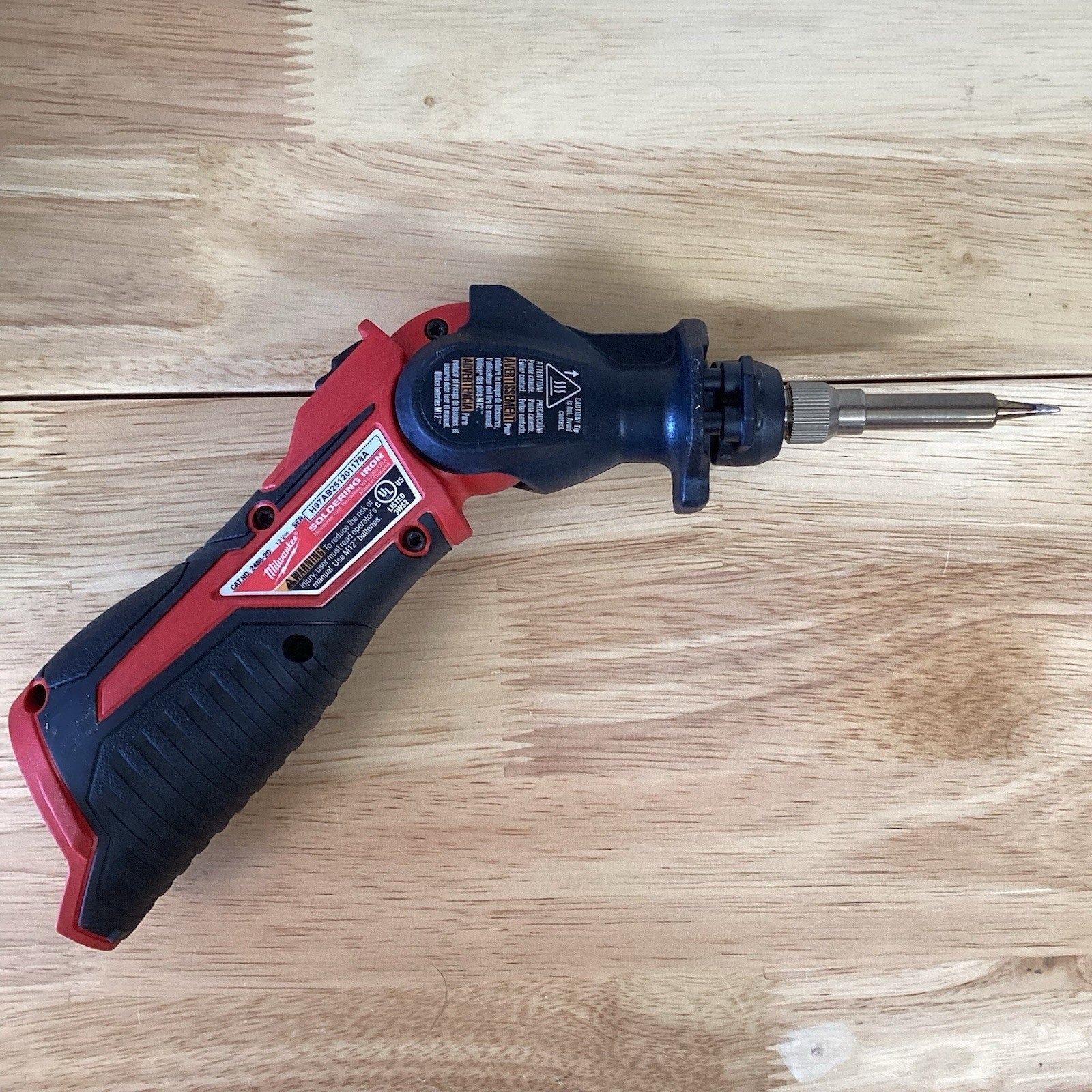 Milwaukee 2488-20 M12 Soldering Iron - Red Tool Only