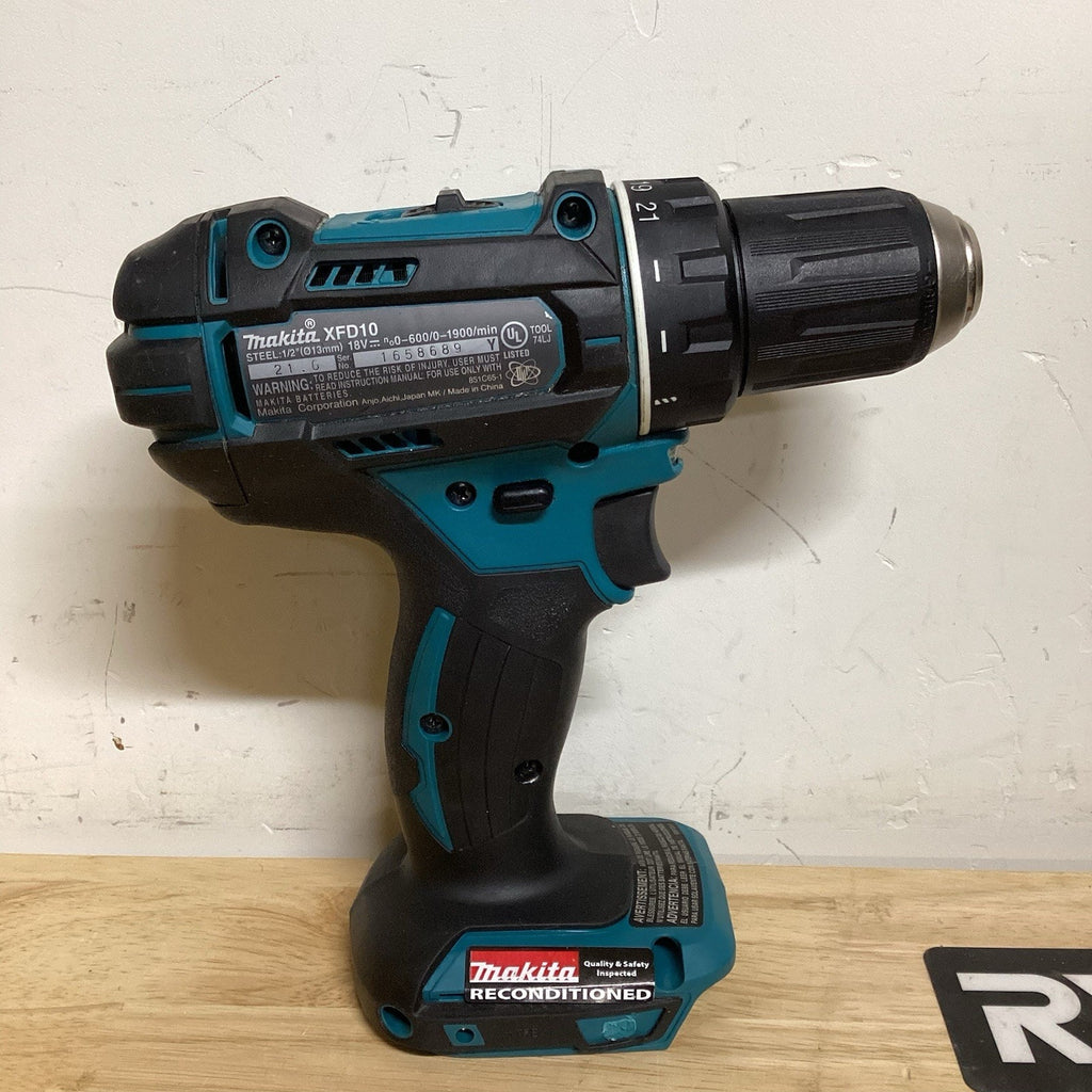 Makita 18v Drill/Driver 1/2" (XFD10) TOOL ONLY