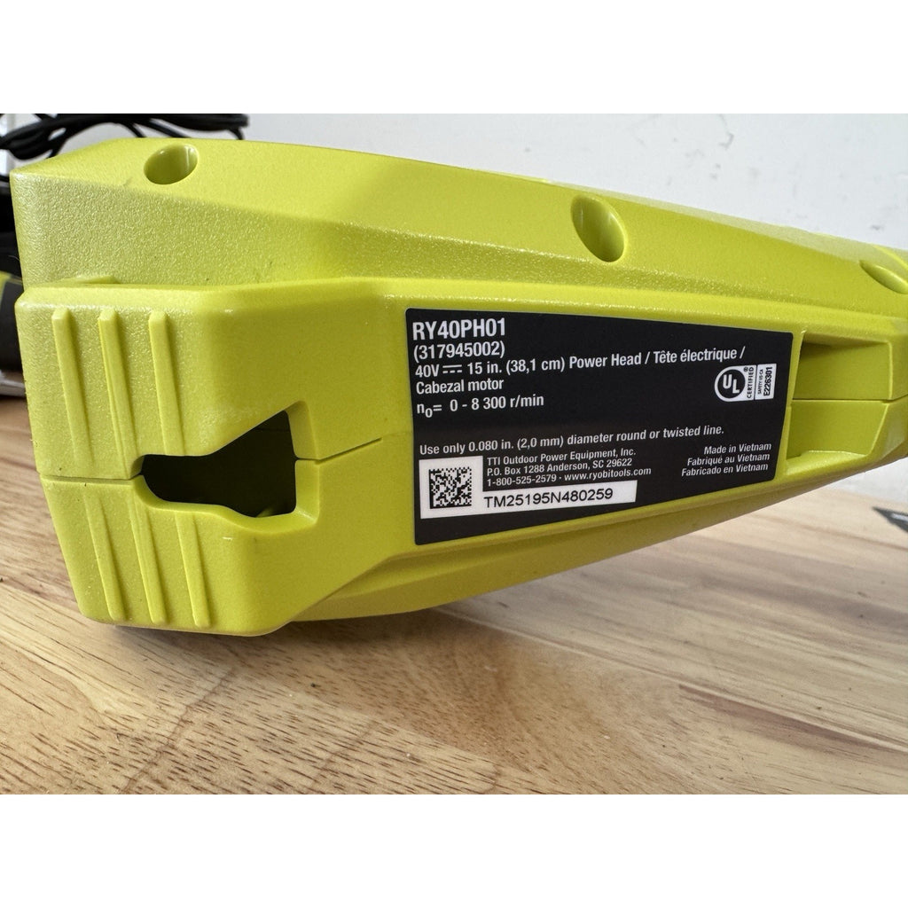 Ryobi RY40ST01K 40V 15" Expand-It Attachment String Trimmer(with Battery) Used