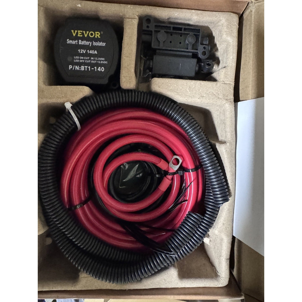 VEVOR 12V 140A Dual Battery Isolator Kit Voltage Sensitive Relay VSR001