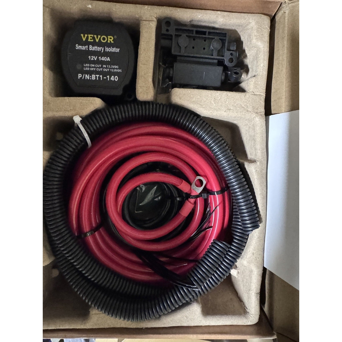 VEVOR 12V 140A Dual Battery Isolator Kit Voltage Sensitive Relay VSR001