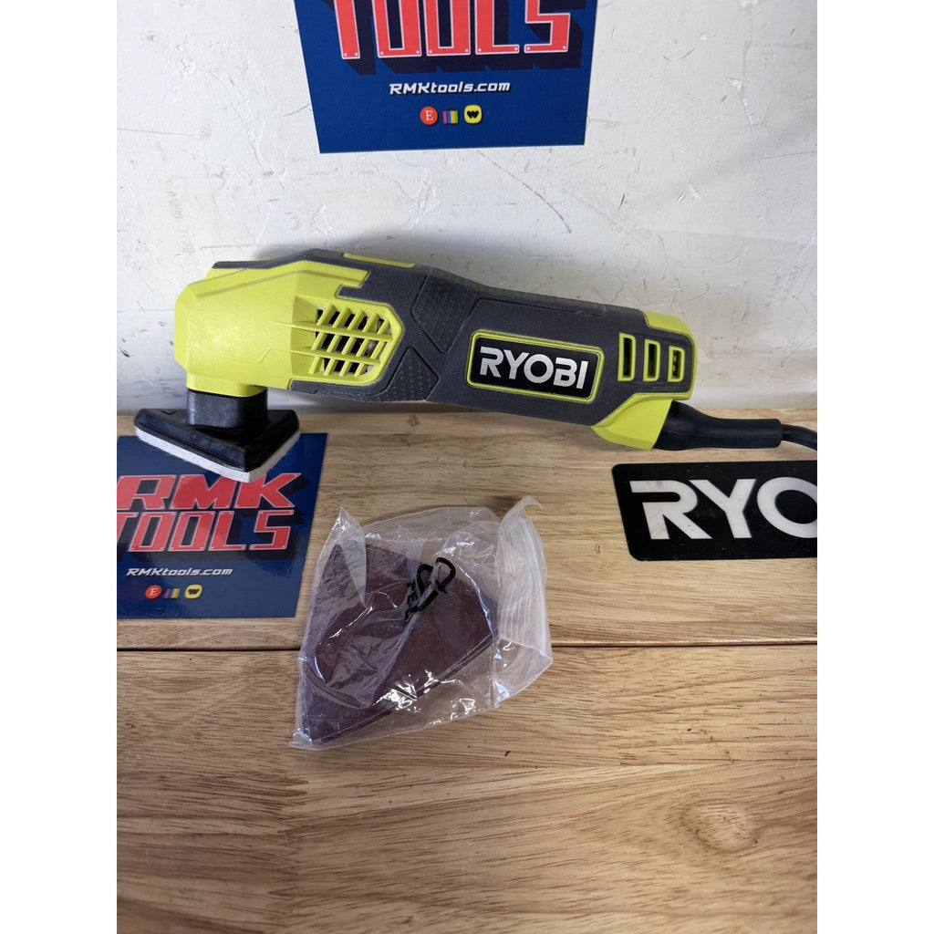 Ryobi DS1200 CORDED Detail Sander 0.4 Amp Lightly Used With Box Sandpaper