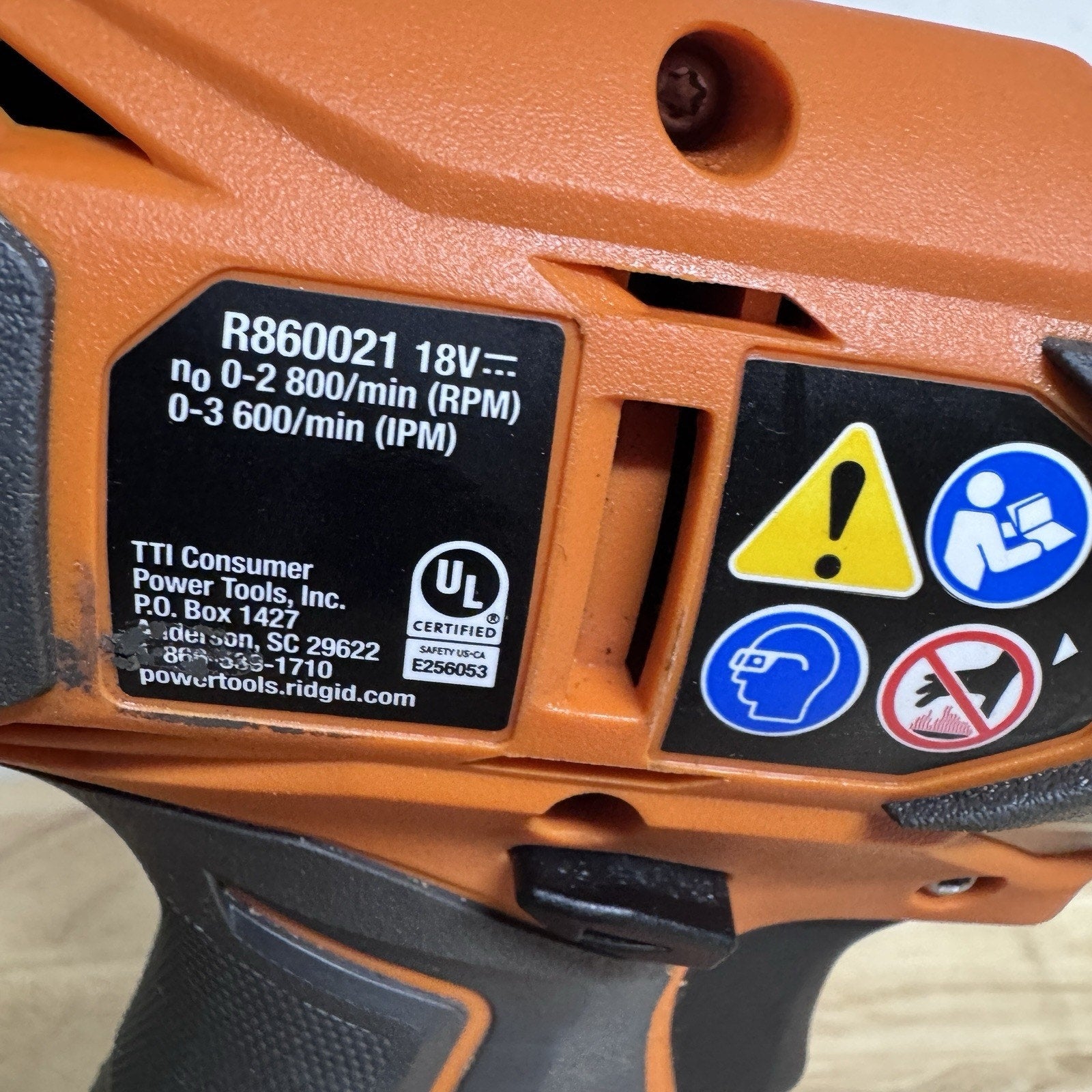 Ridgid 18-Volt 18V 1/4" Hex Impact Driver R860021 (Tool Only)