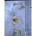 Glacier Bay Single Handle Tub Shower Set Brushed Gold - Open Box