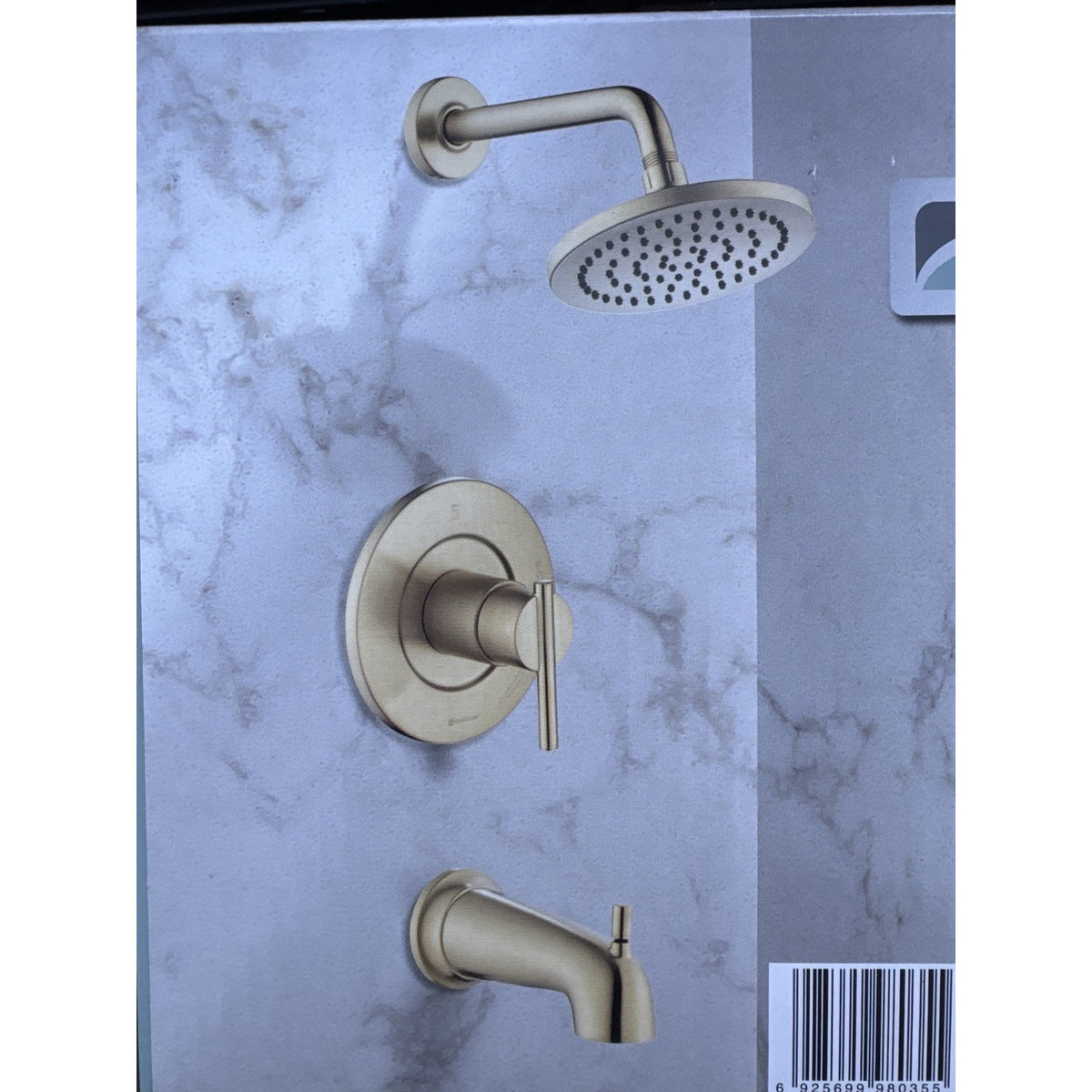 Glacier Bay Single Handle Tub Shower Set Brushed Gold - Open Box