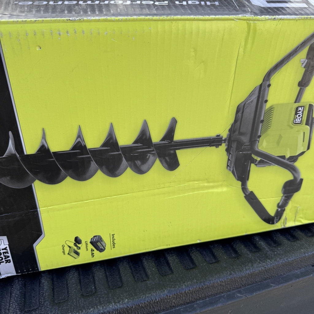 RYOBI RY40710 40V HP Brushless 8 in. Earth Auger Kit - Open Box