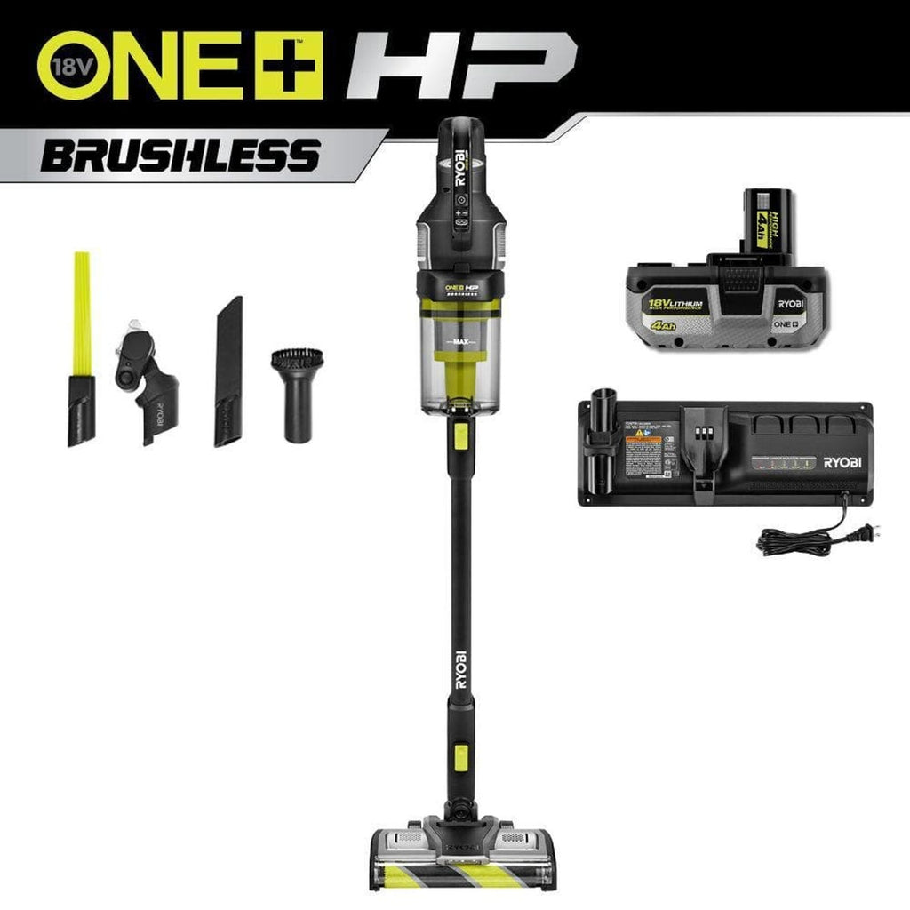 RYOBI ONE+ HP 18V Advanced Stick Vacuum Kit PBLSV719K w/ 4Ah Battery