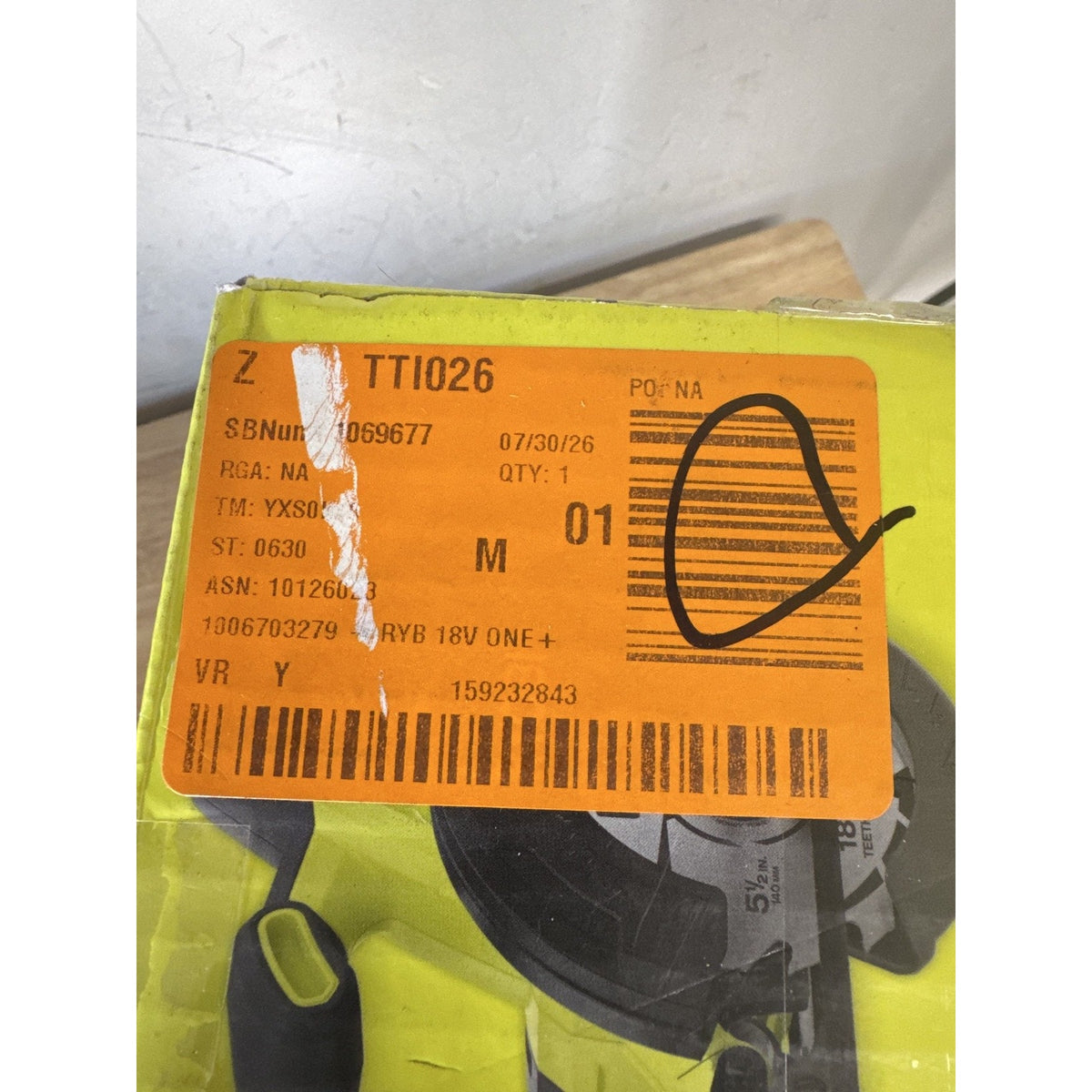 RYOBI ONE+ 18V 5-1/2" Circular Saw PCL500B Tool Only - NEW Sealed