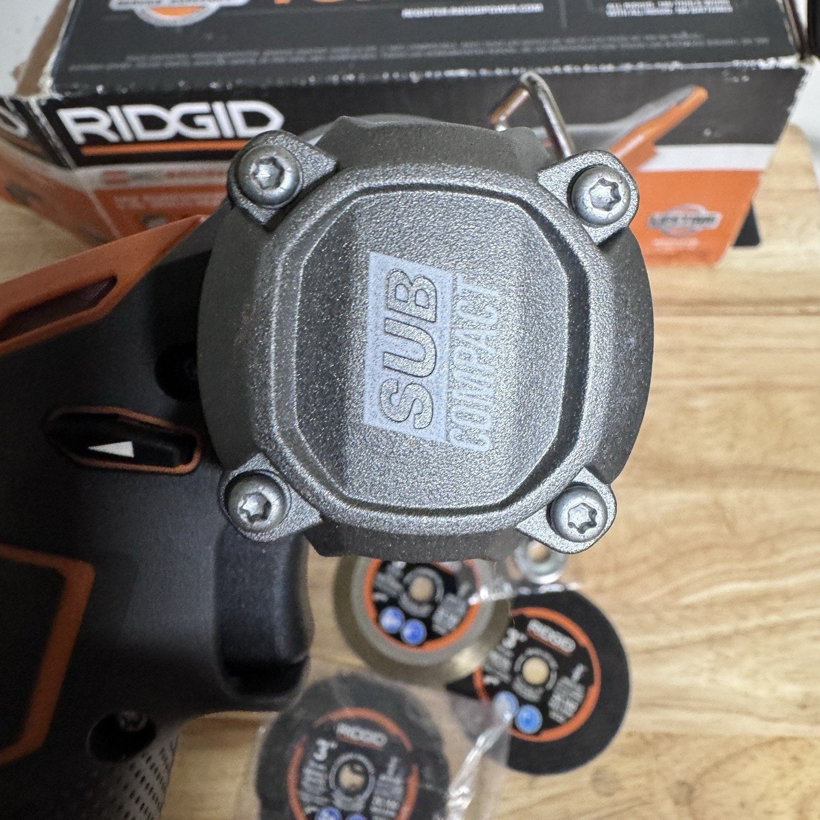 RIDGID 18V 3 in Multi Material Saw SubCompact Tool Only W/ Blades R87547B