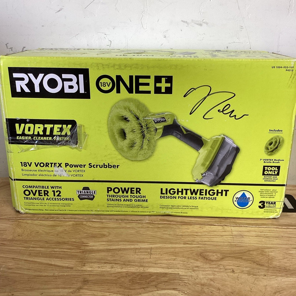 Ryobi P4510 18V ONE+ VORTEX Power Scrubber Tool Only - Open Box