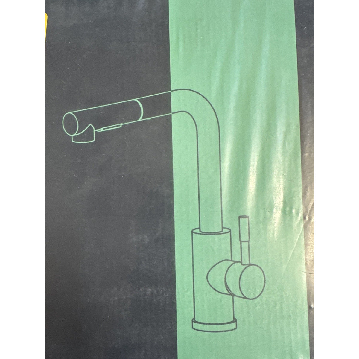 FORIOUS Pull-Down Kitchen Faucet Matte Black Single Handle HSL9008 - Open Box