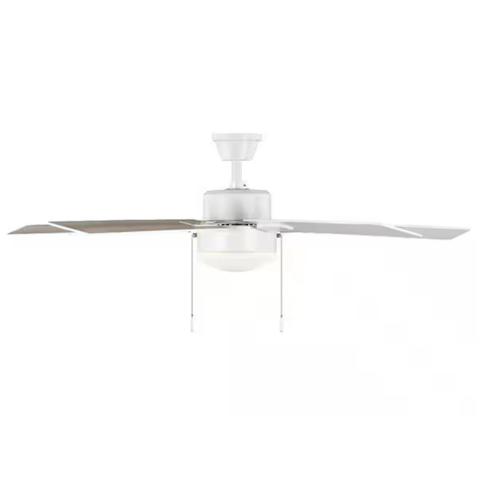 Hampton Bay 52 in Corwin Indoor/Outdoor Matte White LED Ceiling Fan w/ Light Kit