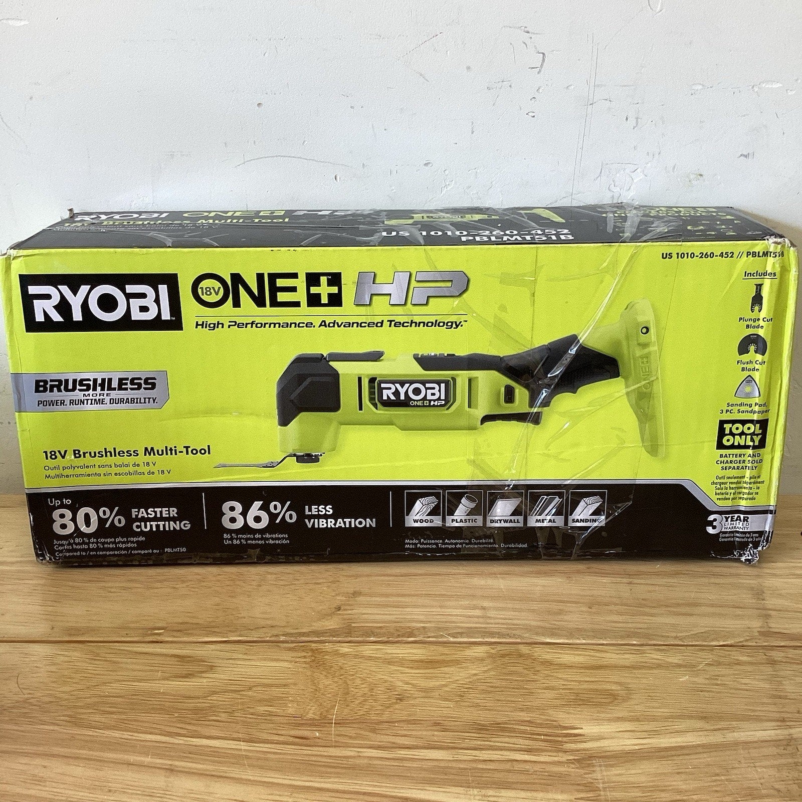Ryobi ONE+ HP 18V Brushless Multi-Tool PBLMT51B Green (Tool Only)