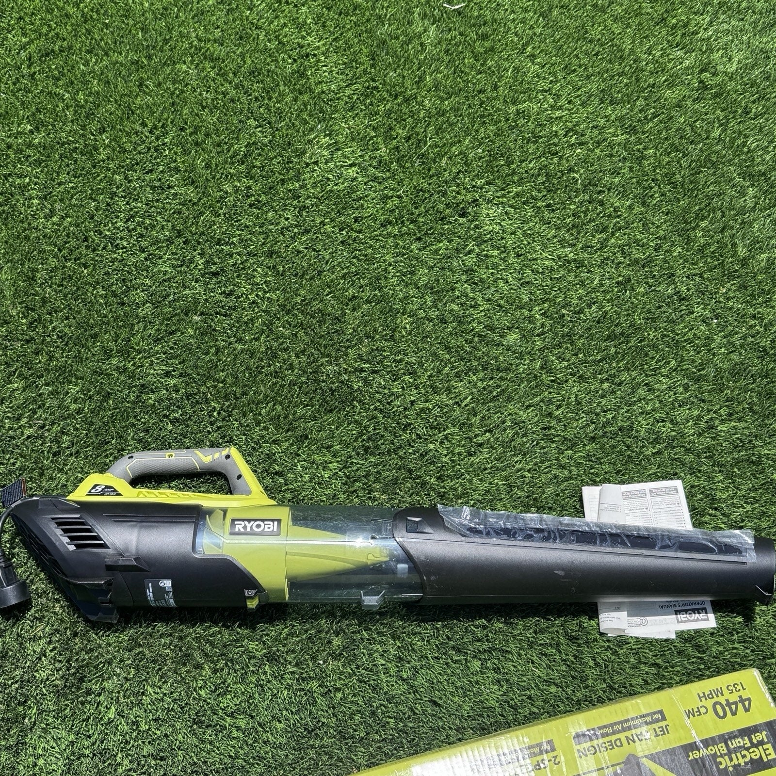 Ryobi 135 MPH 440 CFM 8 Amp Electric Jet Fan Blower