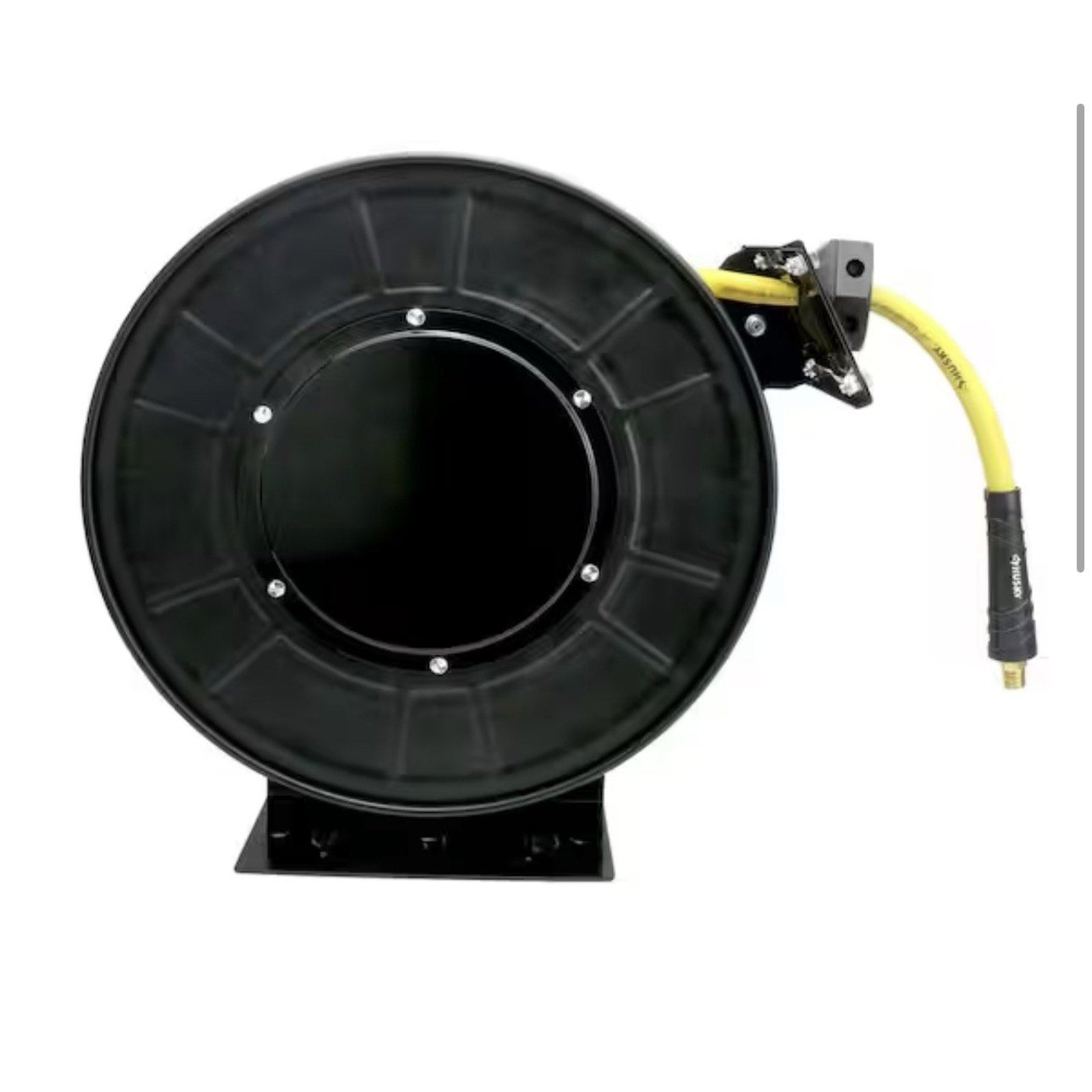 Husky 3/8 in. x 50 ft. Open Face Hybrid Hose Reel with Hose