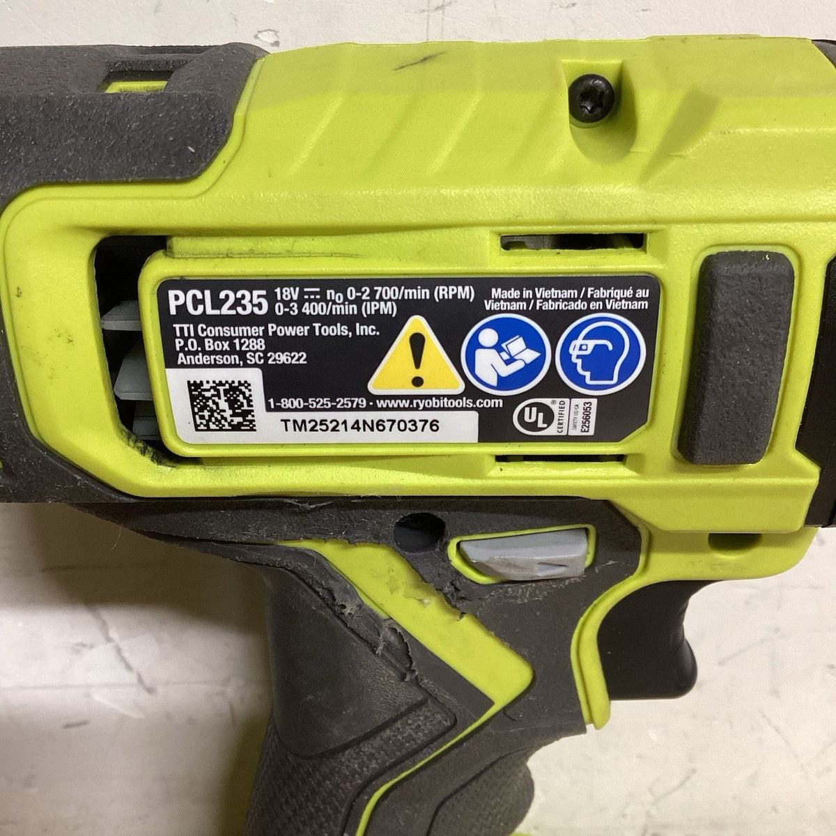 Ryobi ONE+ 18V Impact Driver (Tool Only) - Green (PCL235B)