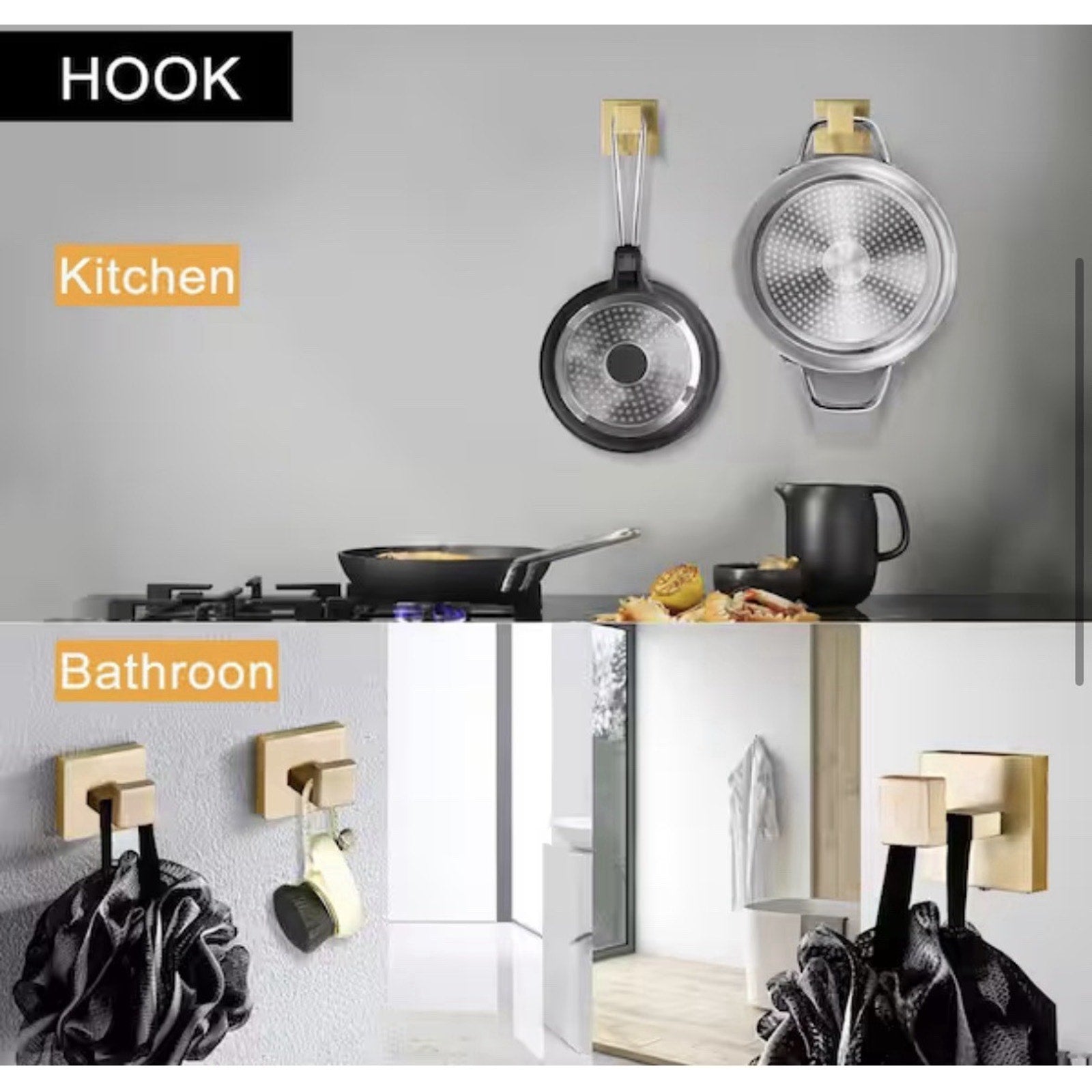 YSQCAR 10-Piece Bath Hardware Set with Towel Ring Toilet Paper Holder Towel Hook