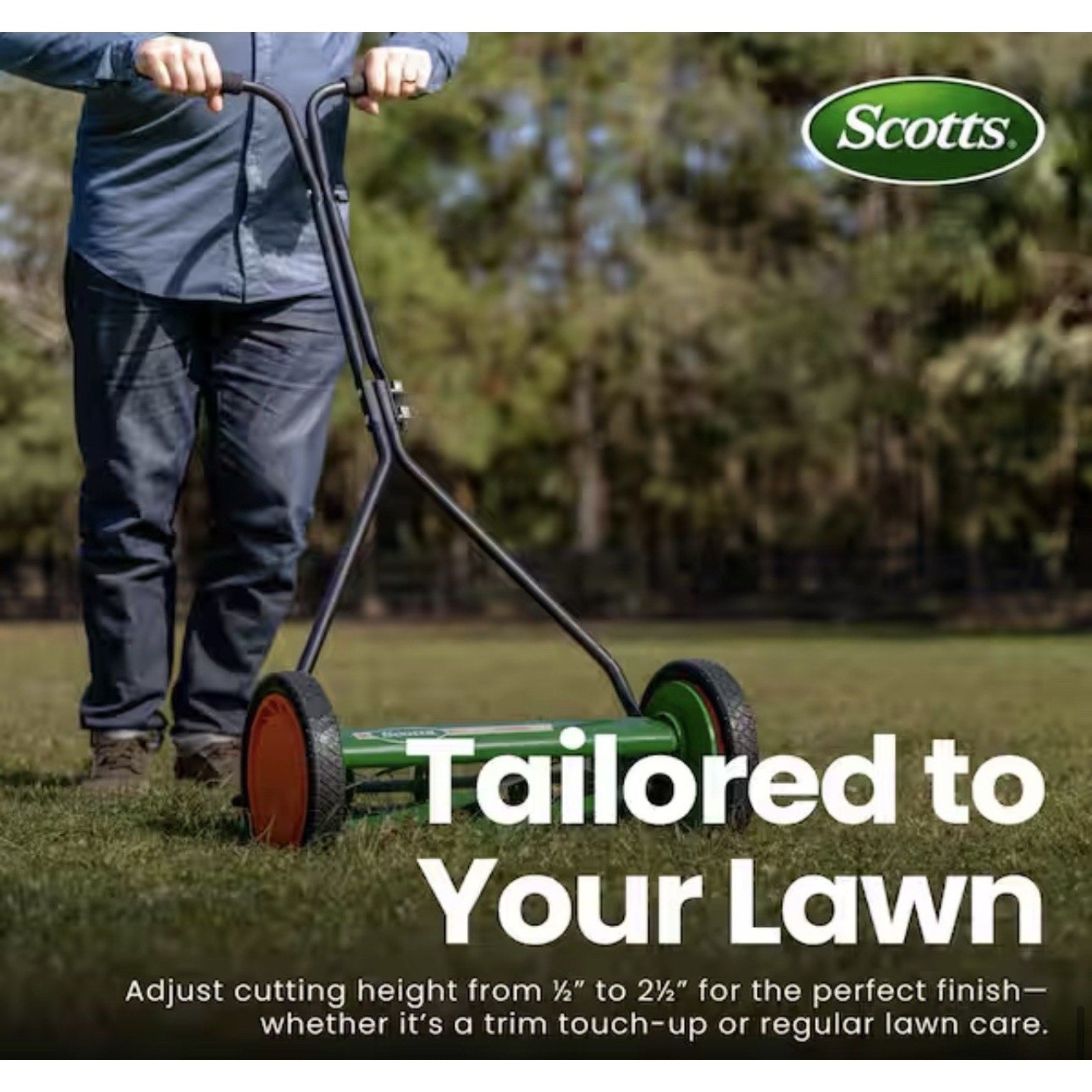 Scotts Scott's 16 in. Manual Walk Behind Push Reel Lawn Mower